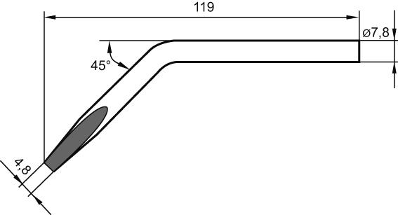 Ersa Lötspitze meißelförmig abgewinkelt 0082JD