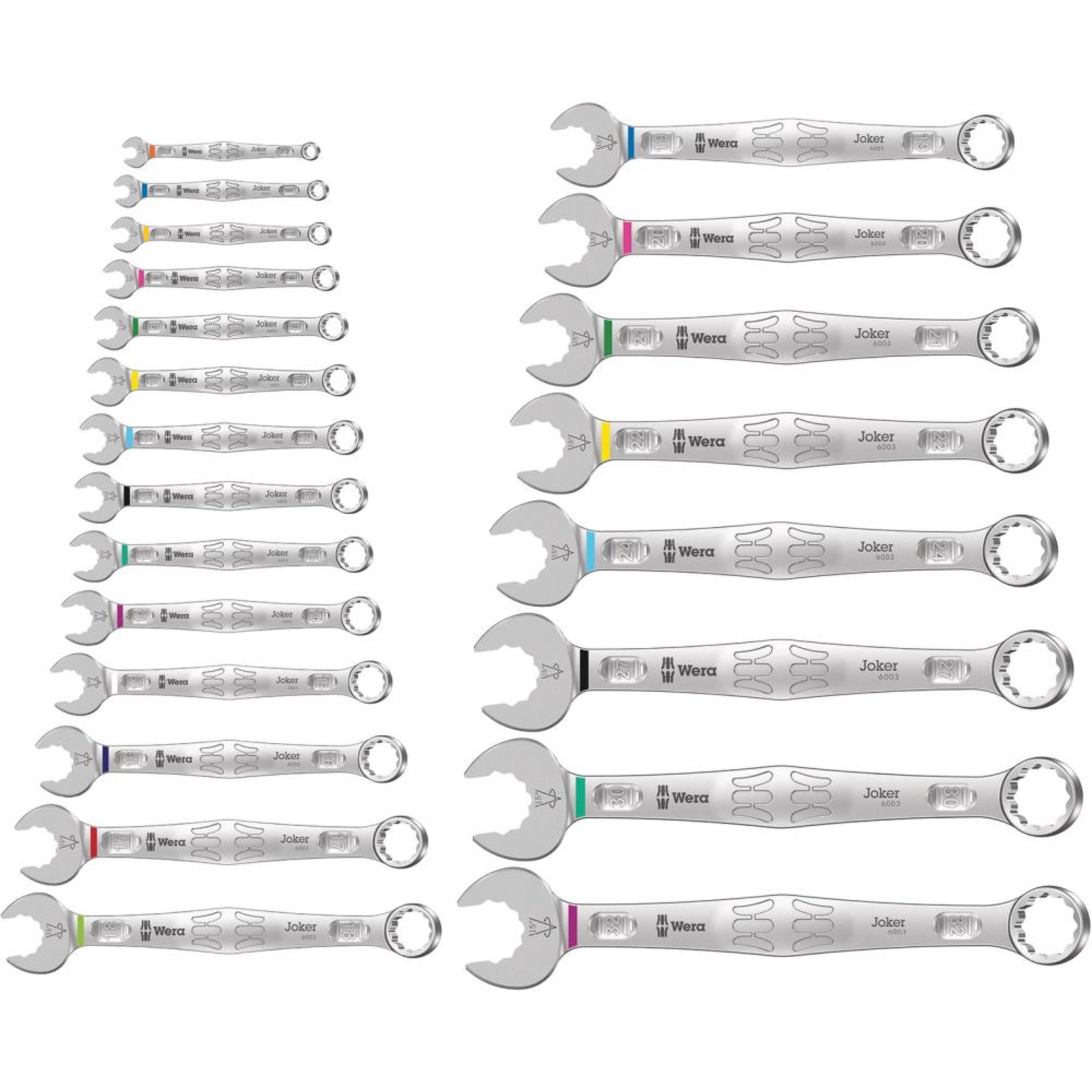 Ringmaulschlüssel-Satz Joker 5,5-32mm 22-teilig im Karton Wera