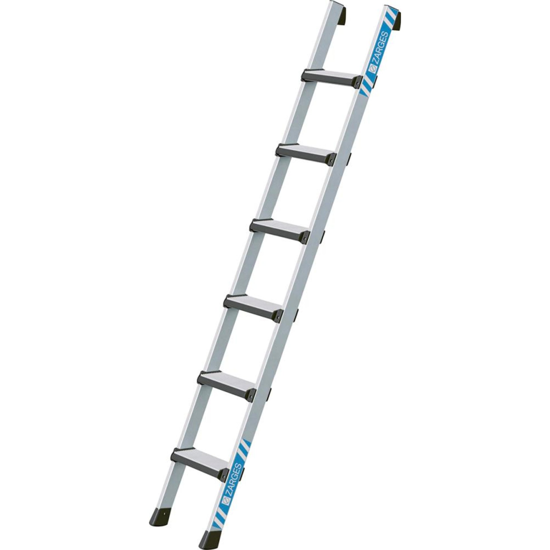 Stufen-Anlegeleiter Comfortstep L, mit gepolsterten Stufenvorderkanten