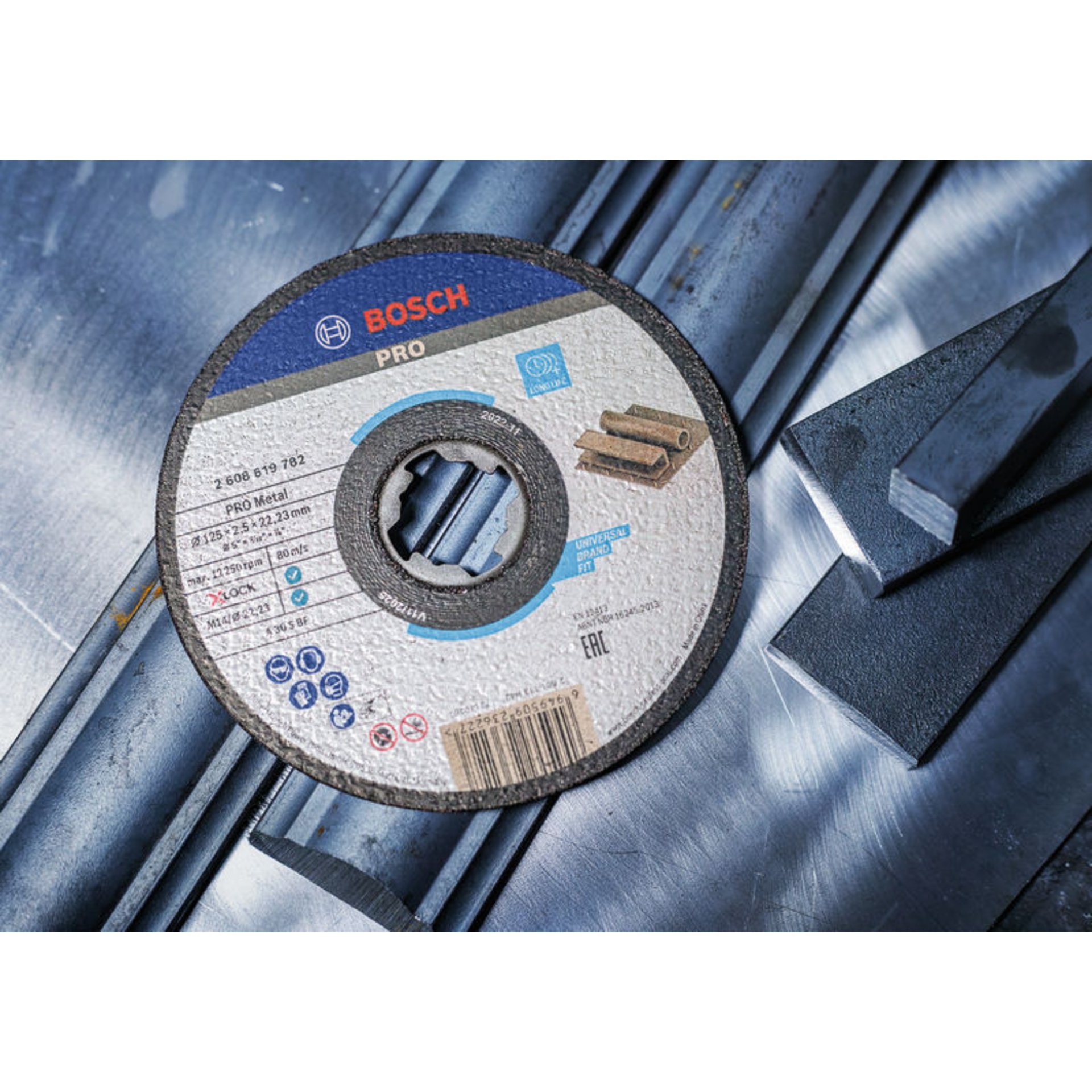 PRO Metal X-Lock Trennscheibe, 115 x 2.5 x 22.23 mm, gekröpft