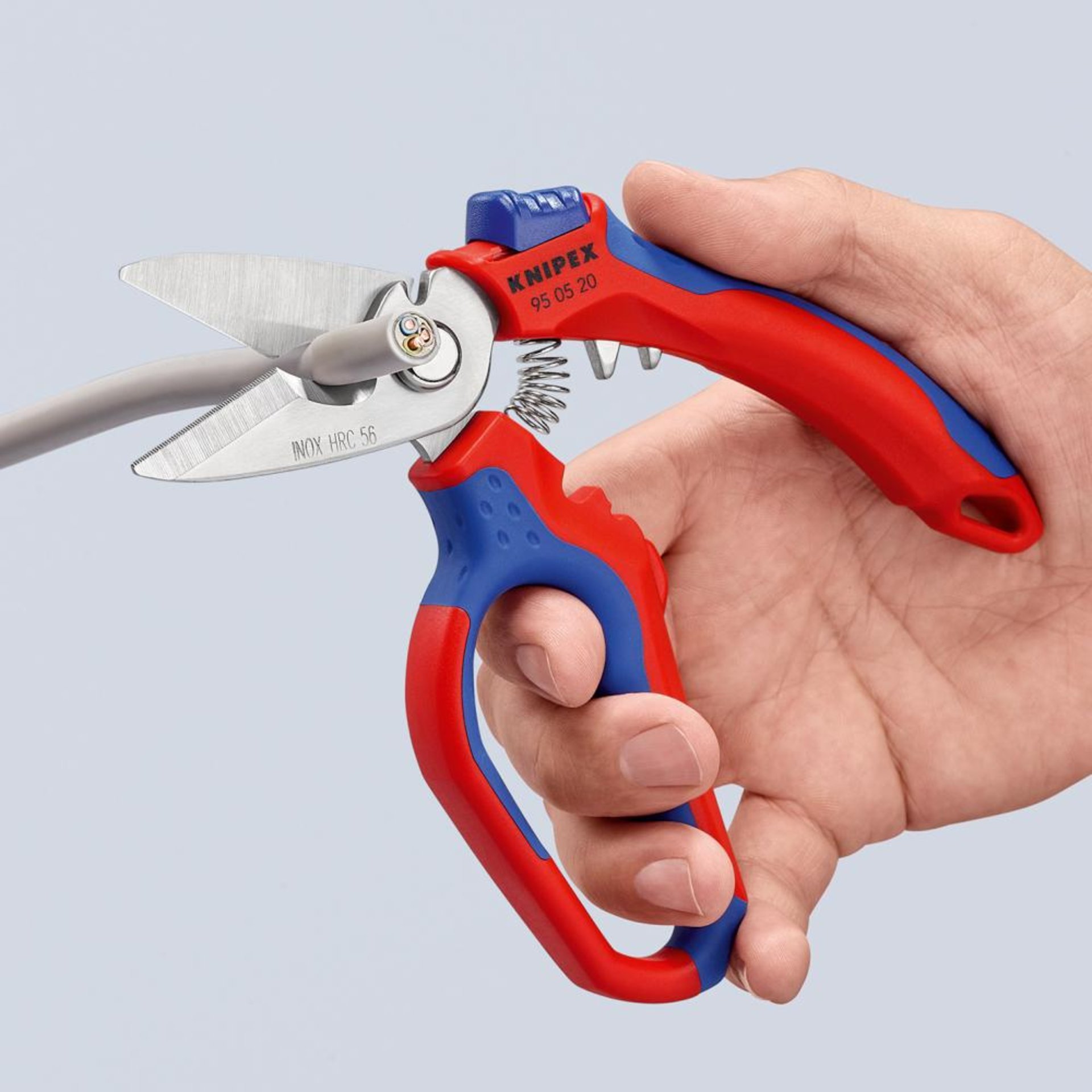 Elektriker-Schere 160mm abgewinkelt KNIPEX