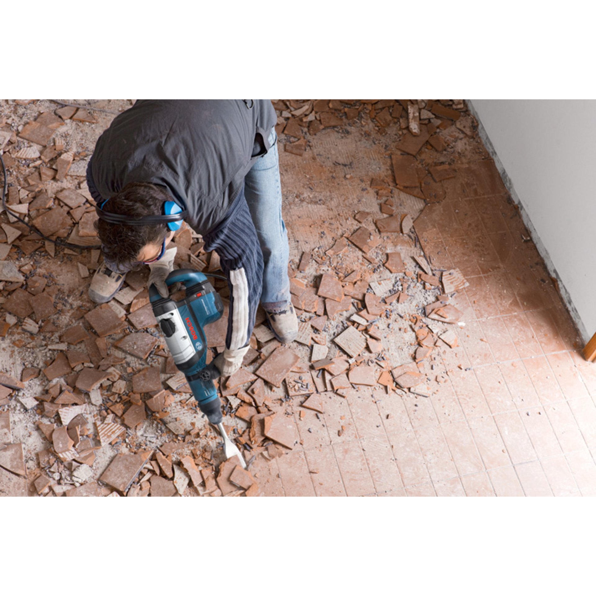 Schlaghammer mit SDS max GSH 7 VC im Handwerkerkoffer