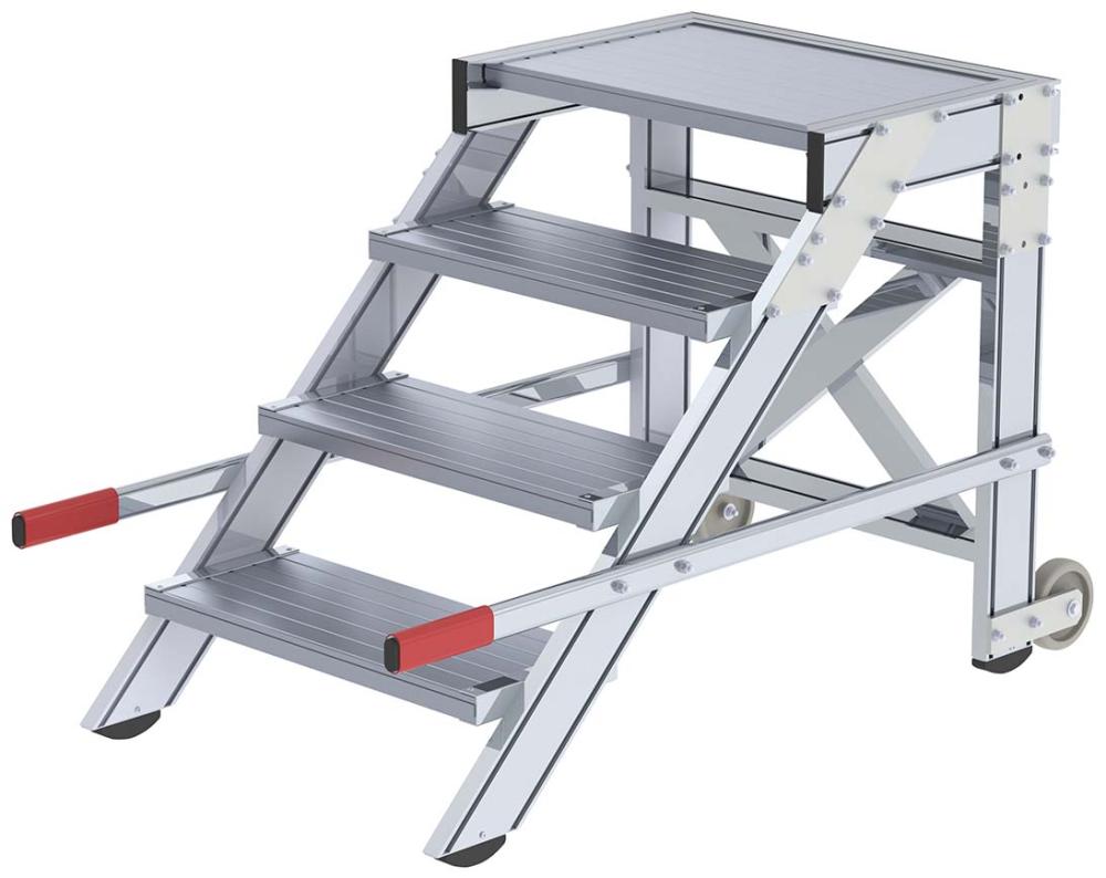 LM-Arbeitspodest fahrbar 4 Stufen, Stuf.be. 600mm