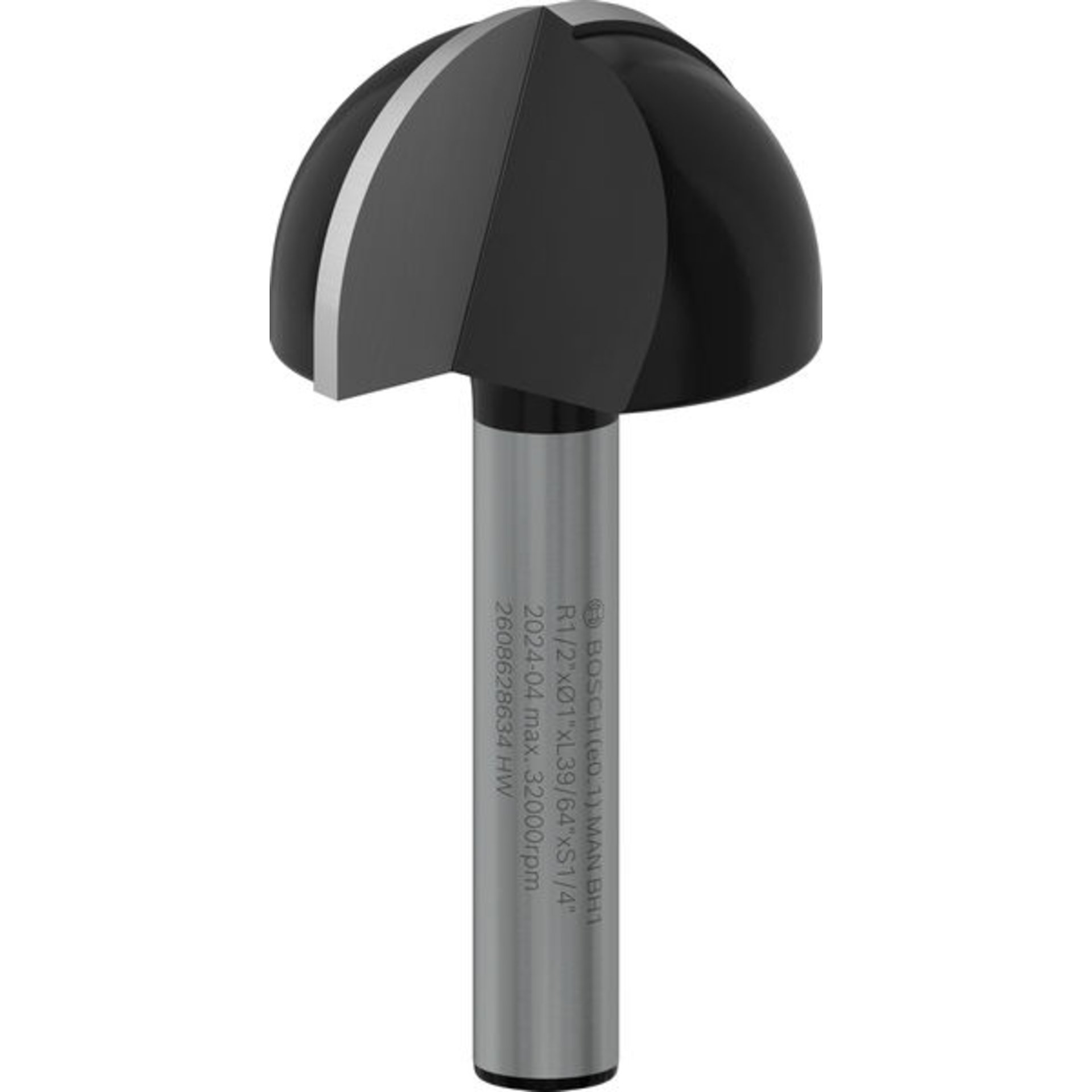 PRO Hohlkehlfräser, R 1/2", Schaft 1/4"