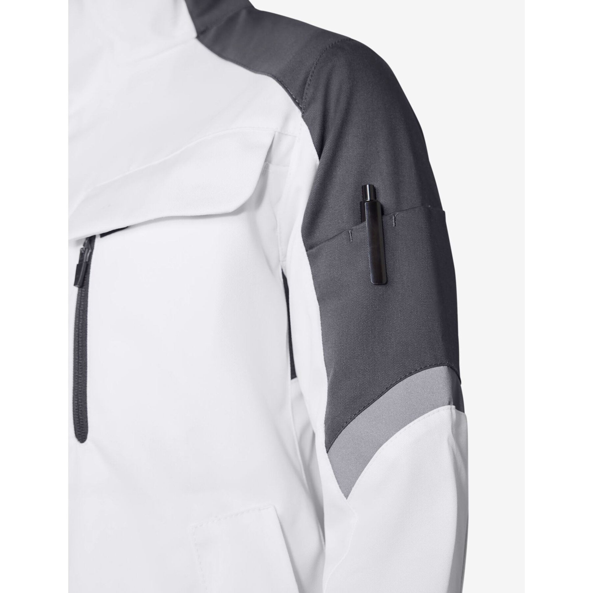 ANDREA Arbeitsjacke Damen weiß-anthrazit 2XL