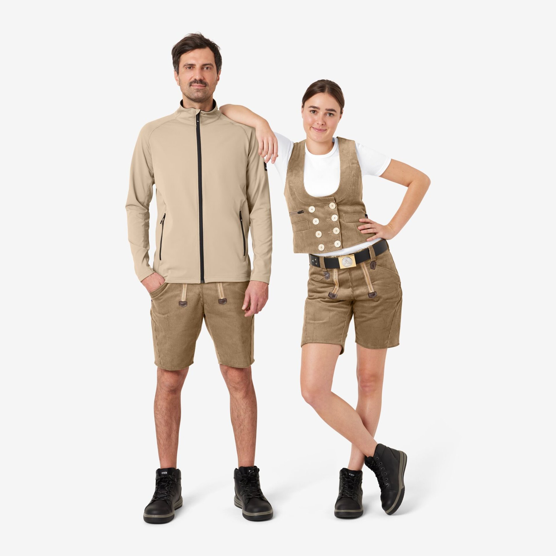 KUNO Jersey-Fleecejacke beige 4XL