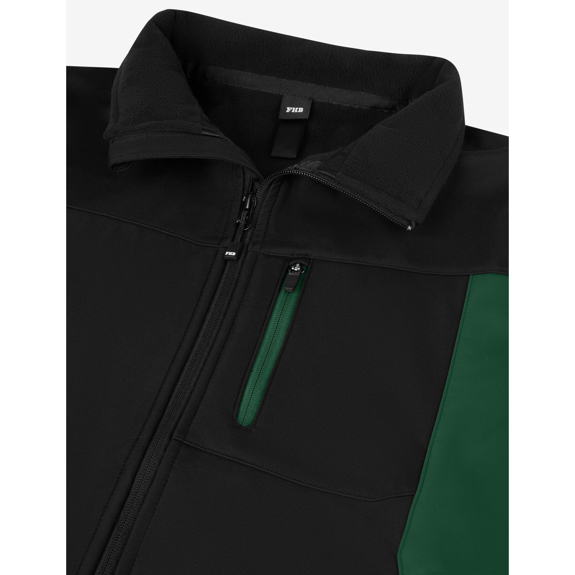 JUSTUS Softshell Weste grün-schwarz 2XL