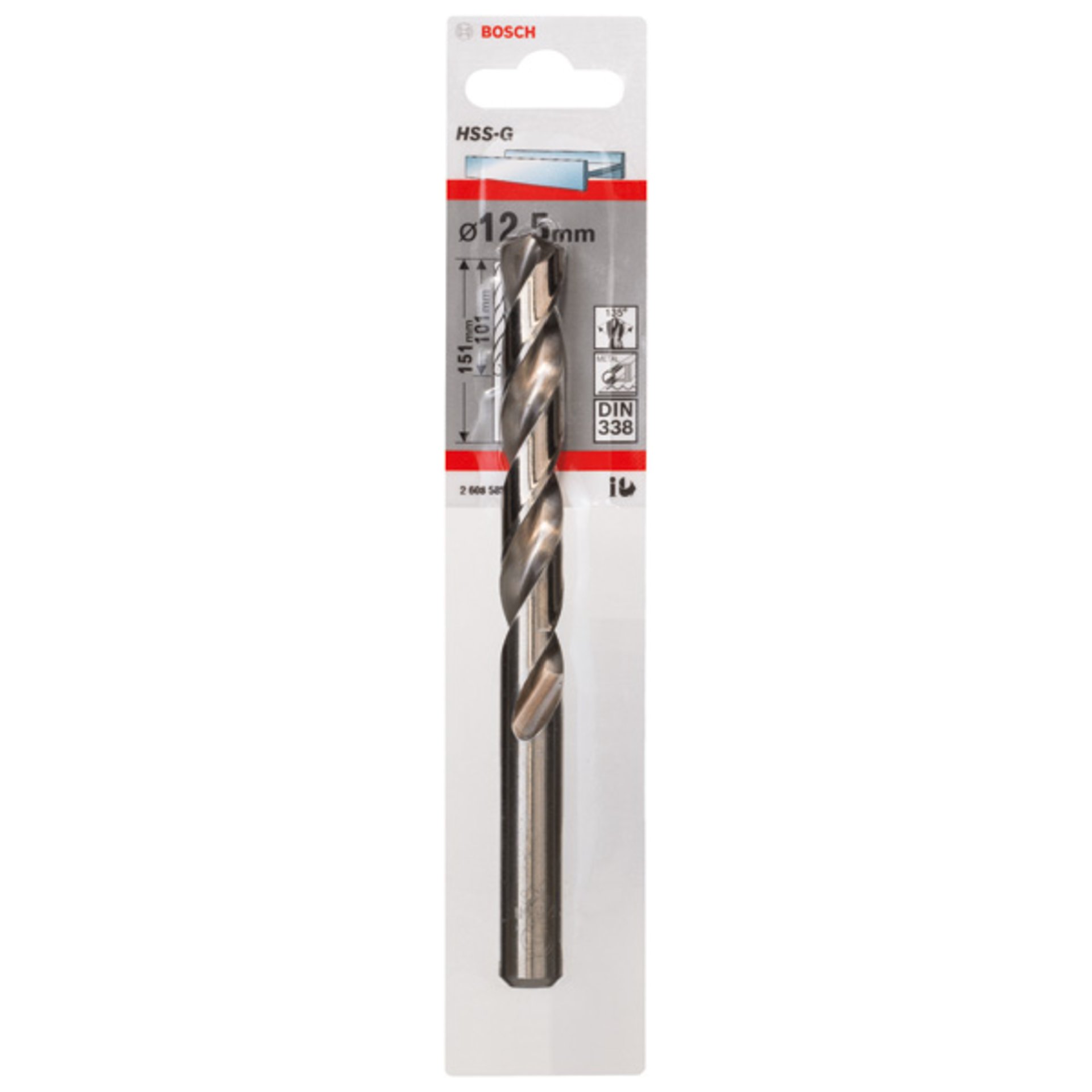 Metallbohrer HSS-G, DIN 338, 12,5 x 101 x 151 mm, 1er-Pack