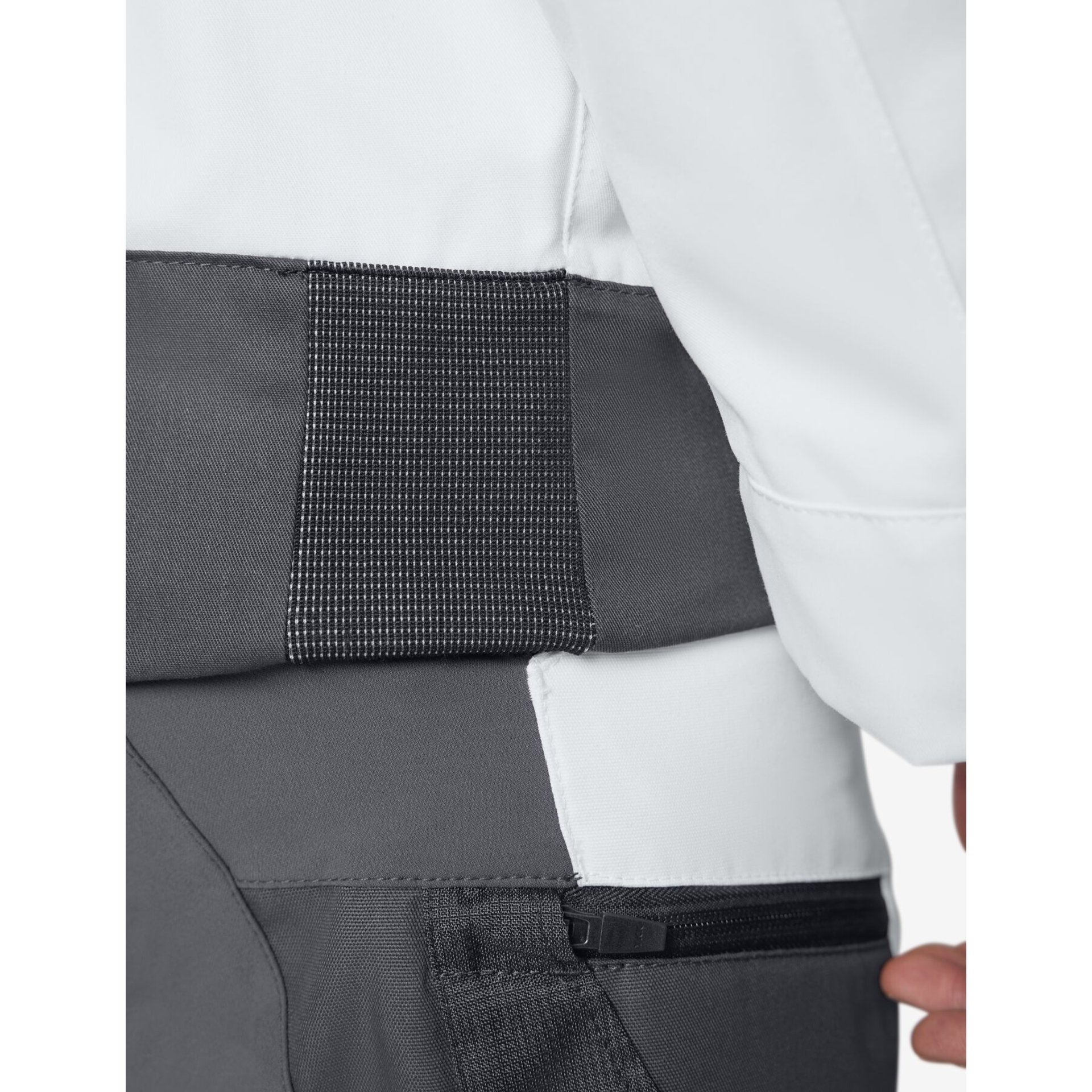 FRANK Arbeitsjacke Herren weiß-anthrazit M