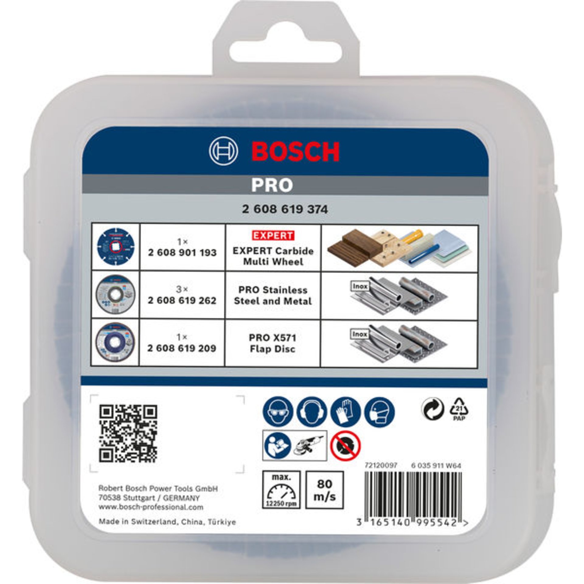 PRO Cutting and Grinding Set für X-Lock, 125 x 1 x 22,23 mm, 5-tlg.