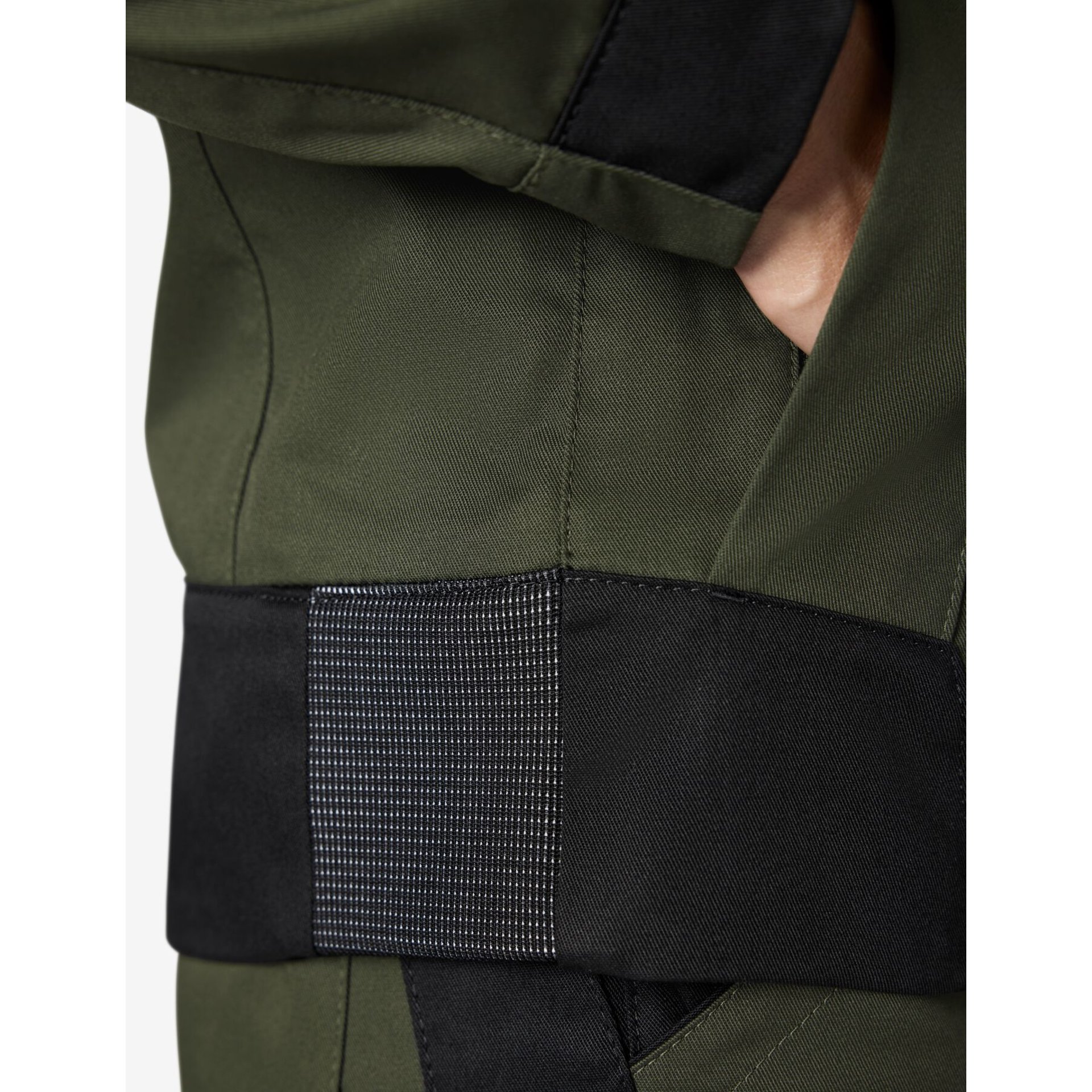 ANDREA Arbeitsjacke Damen oliv-schwarz M