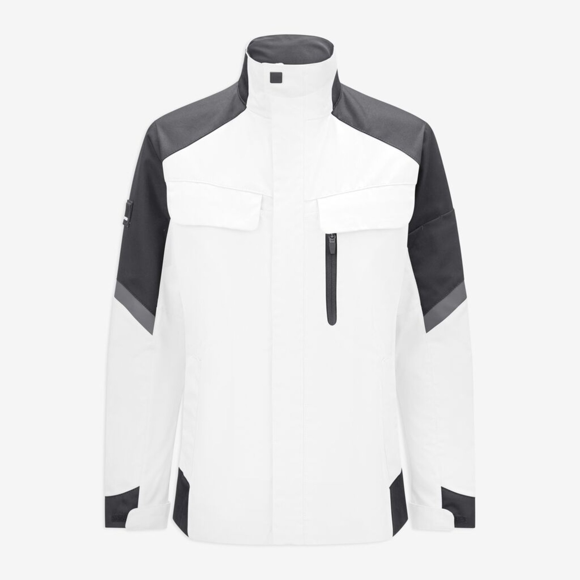 ANDREA Arbeitsjacke Damen weiß-anthrazit 2XL