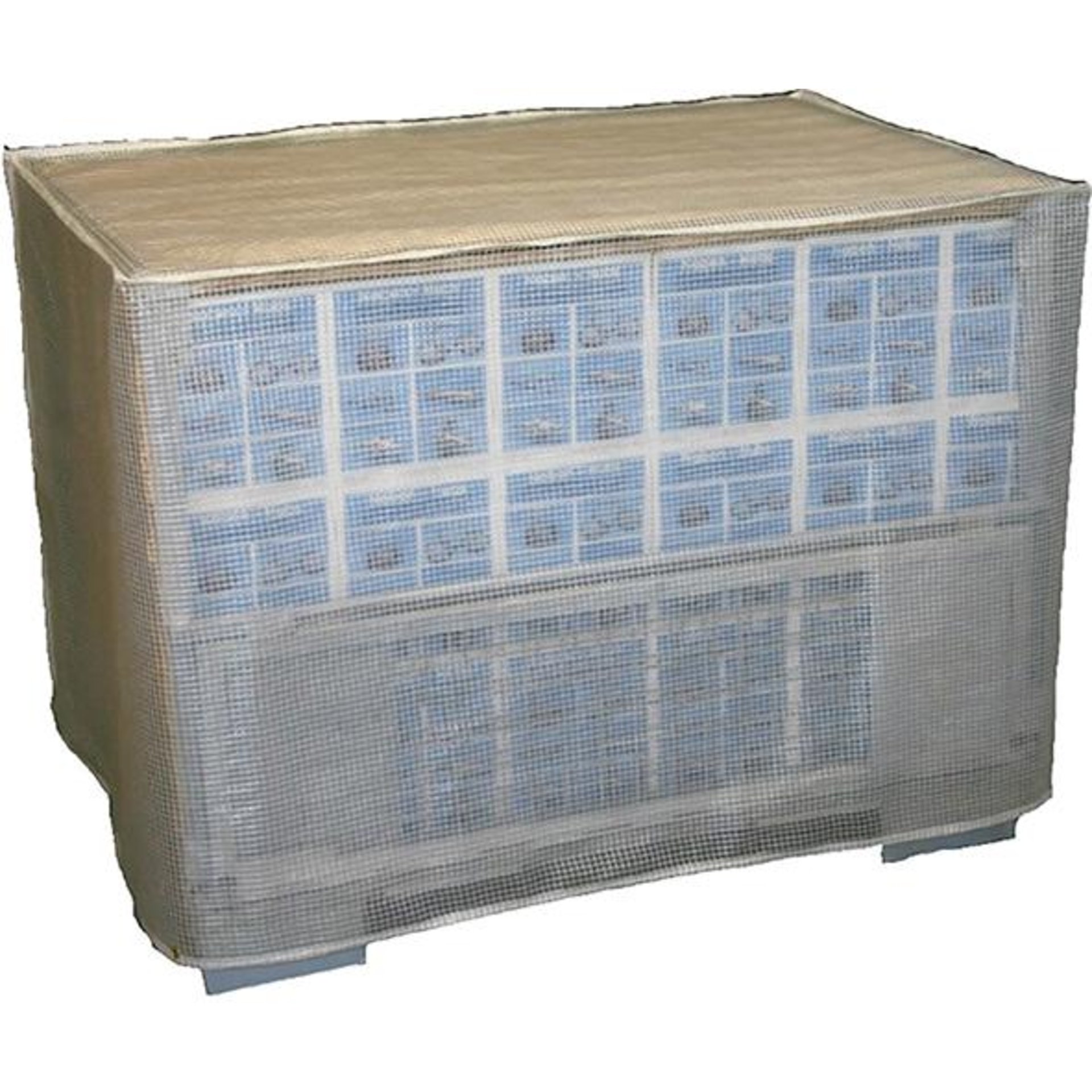 Abdeckhaube für GitterboxB1250xT850xH980 mm ohne Reißverschluss transparent