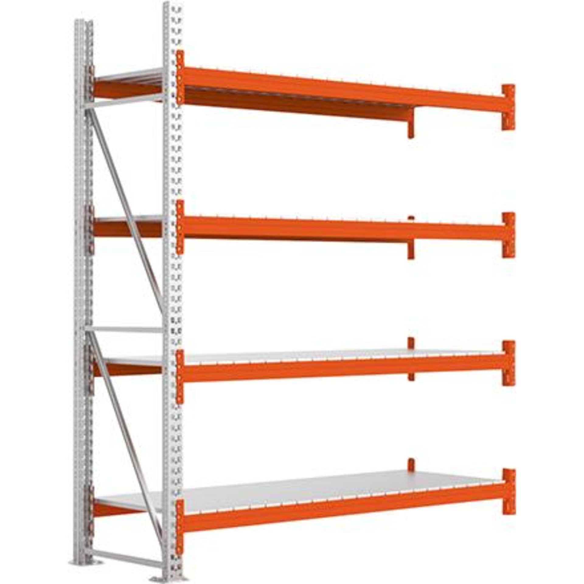Großfachregal MULTIPAL S B2225xT800xH2700 mm Anbaufeld 4 Böden Fachlast 1900kg