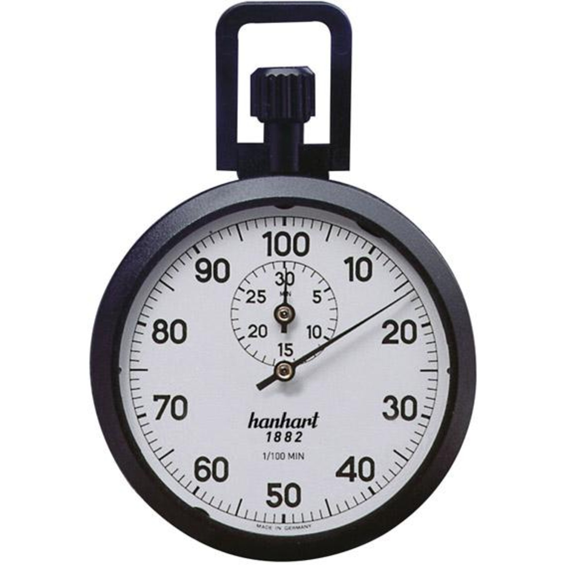 Präzisions-Kronen-Stopper1/100-Min. 30Min. HANHART