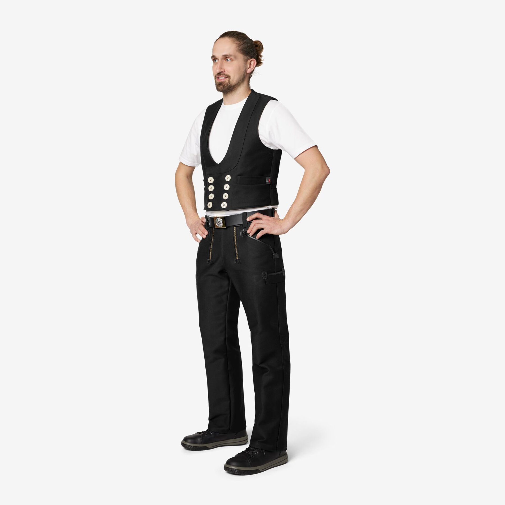 HUBERT Zunfthose Zwirn-Doppel-Pilot schwarz 58