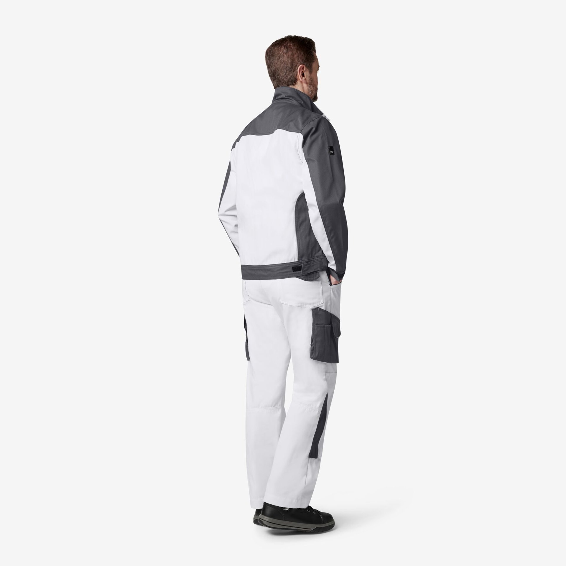 ERNST Arbeitsjacke weiß-anthrazit XL