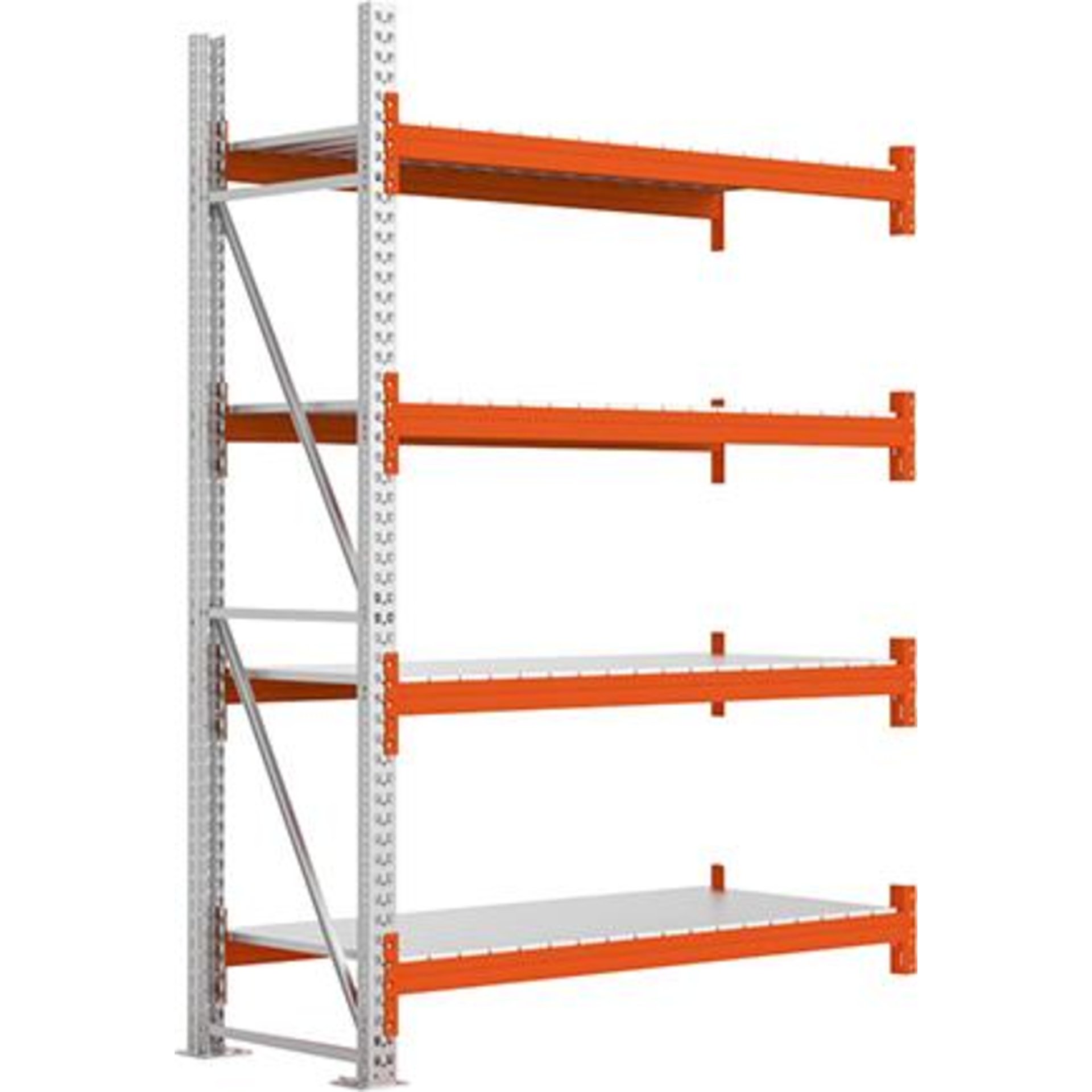 Großfachregal MULTIPAL S B1825xT800xH2700 mm Anbaufeld 4 Böden Fachlast 1800kg