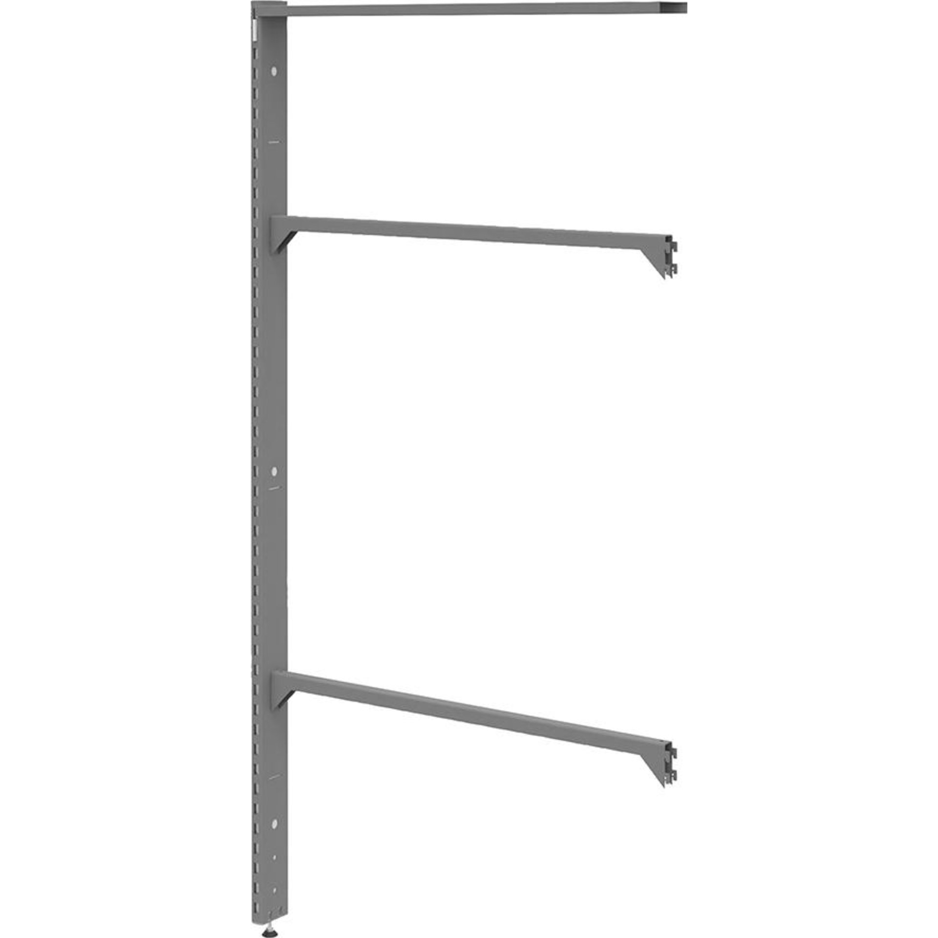 Einzelstütze-S L10 B1000xT103xH2000mm RAL 7037 inkl. Absorber als 1-seitige Erweiterung