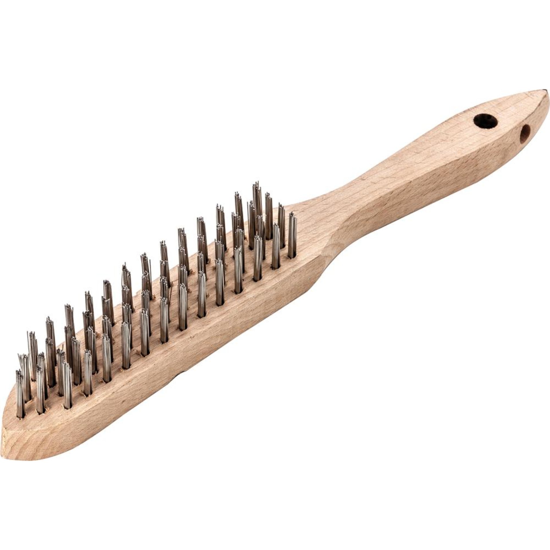 Drahthandbürste, rostfreier Stahldraht V4A, glatt