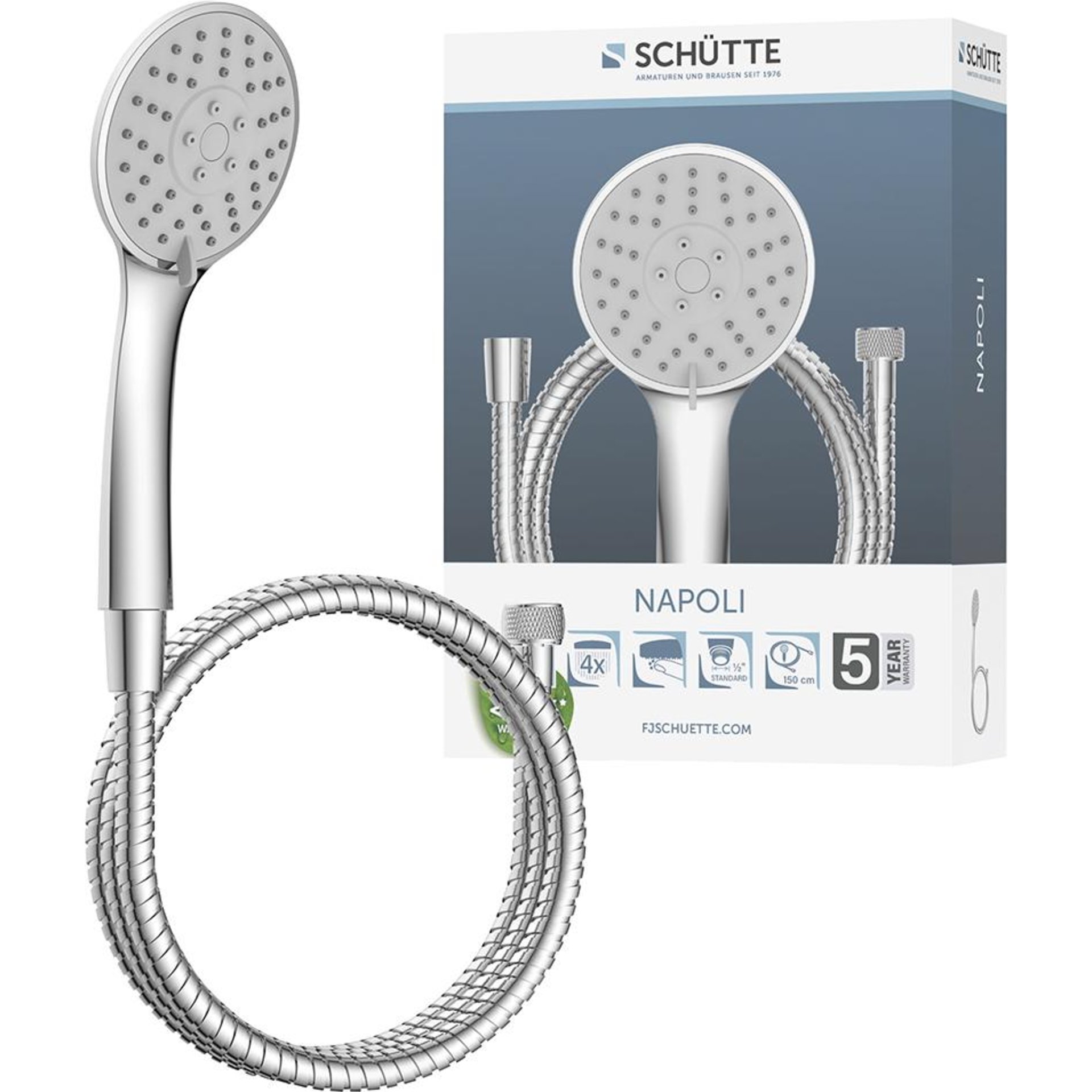 NAPOLI Handbrause-Set Chrom