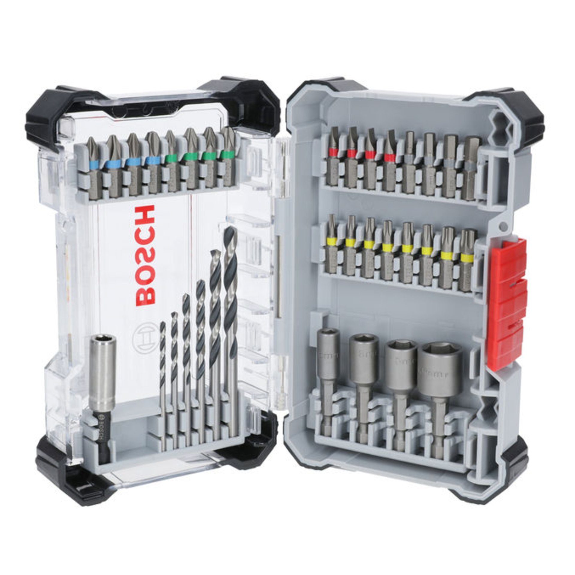 Extra Hard Schrauberbit- und Metal HSS Bohrer-Set, Aufsteller, 35-tlg.