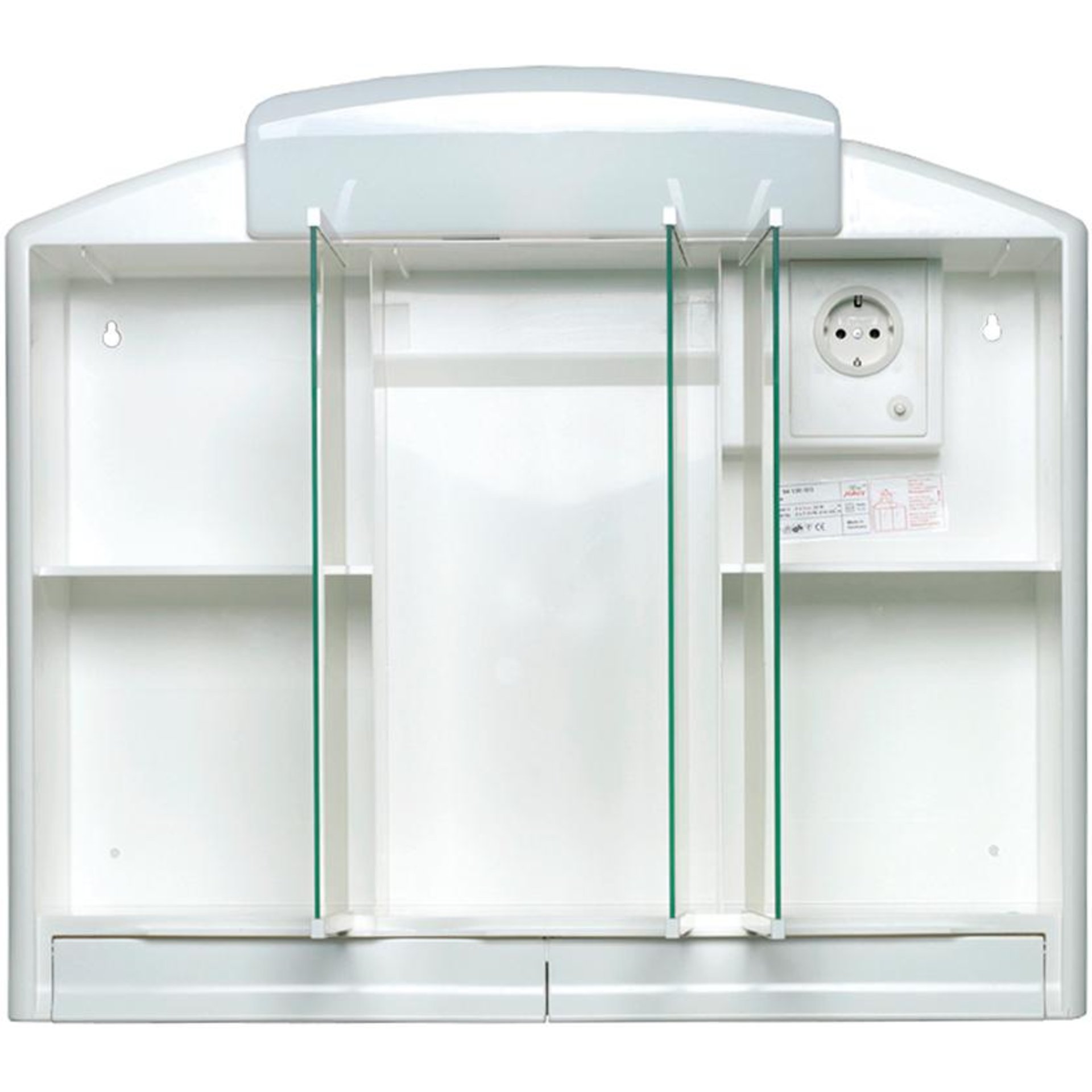 Spiegelschrank Rano LED weiß 59 x 51 x 16(14) cm