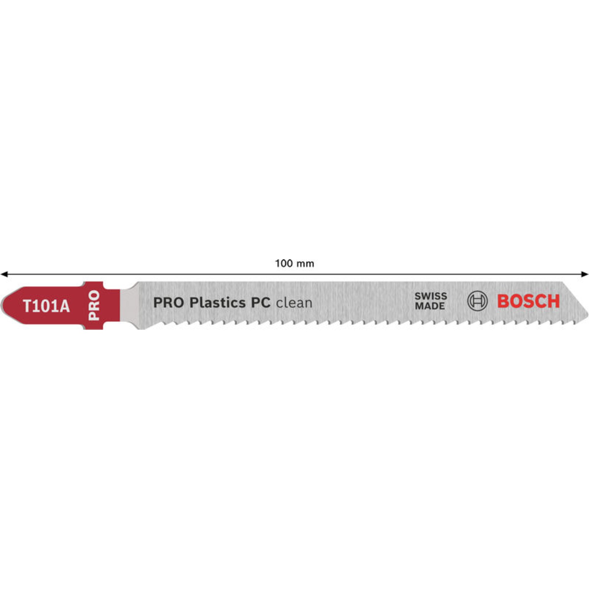 PRO Plastics PC clean T101A Stichsägeblatt, 100 mm, 5-tlg.