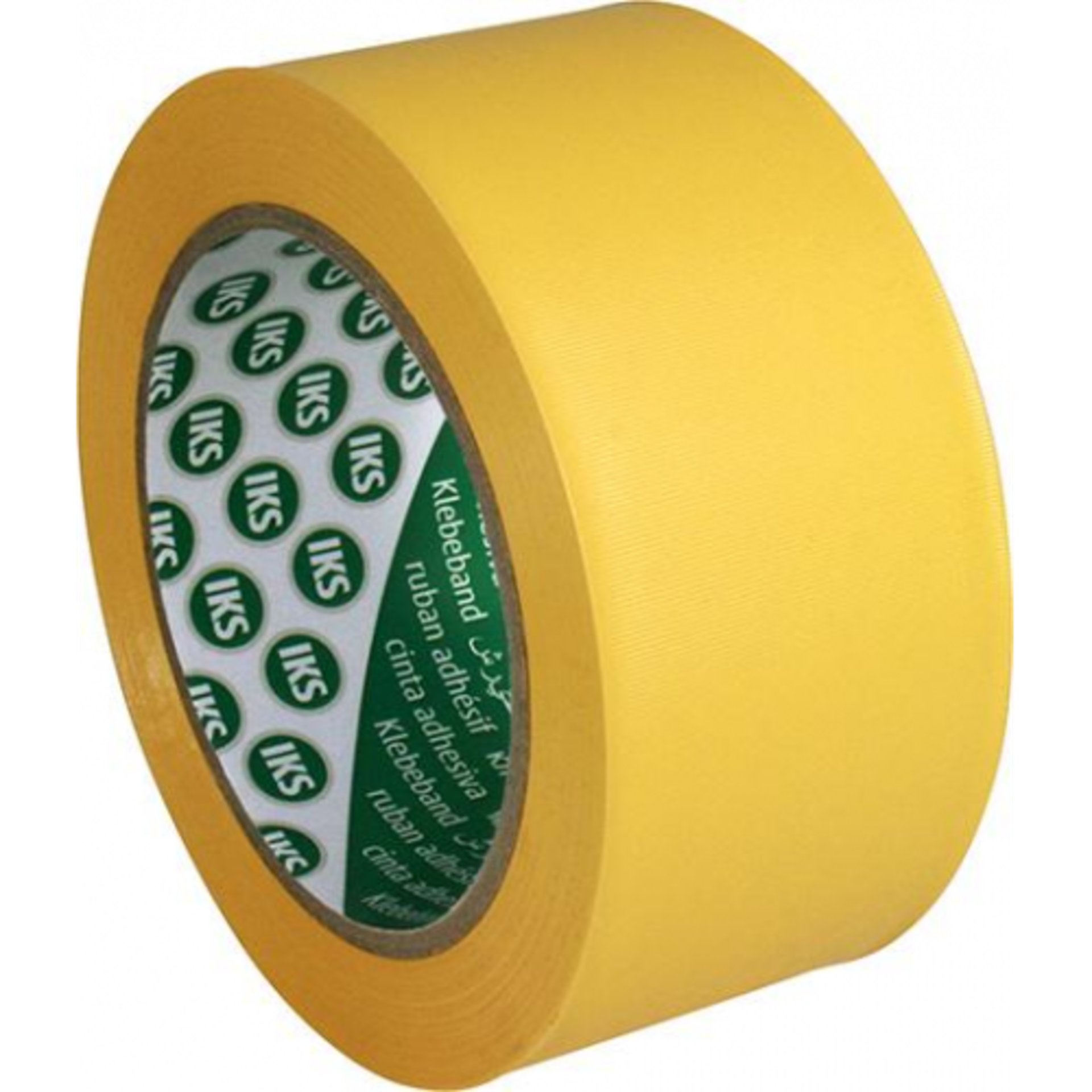 Weich-PVC-Abdeckklebebandgelb, 50mmx33m Naturkautschukkleber gerillt