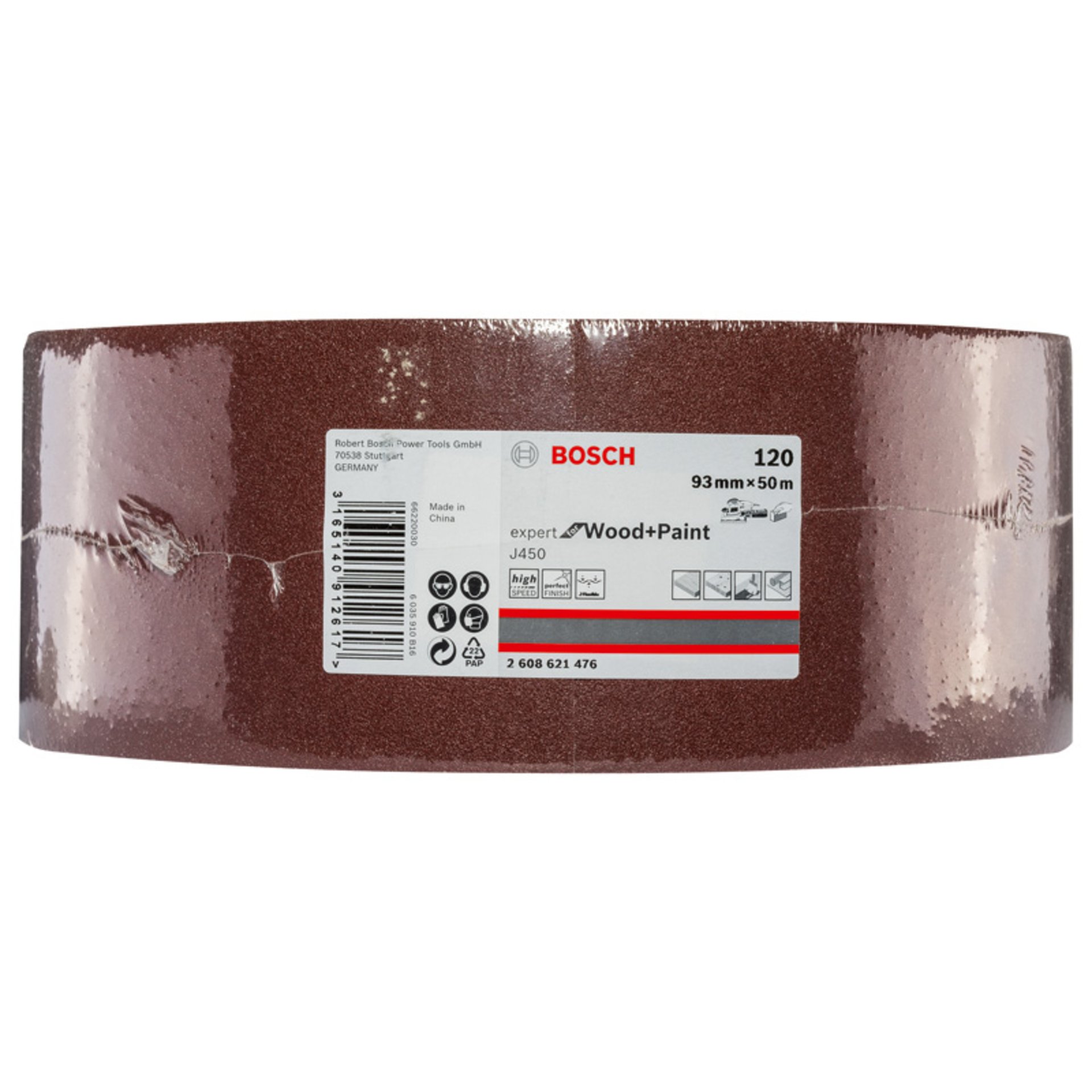 Schleifblatt J450 Expert for Wood and Paint, 93 mm x 50 m, G120