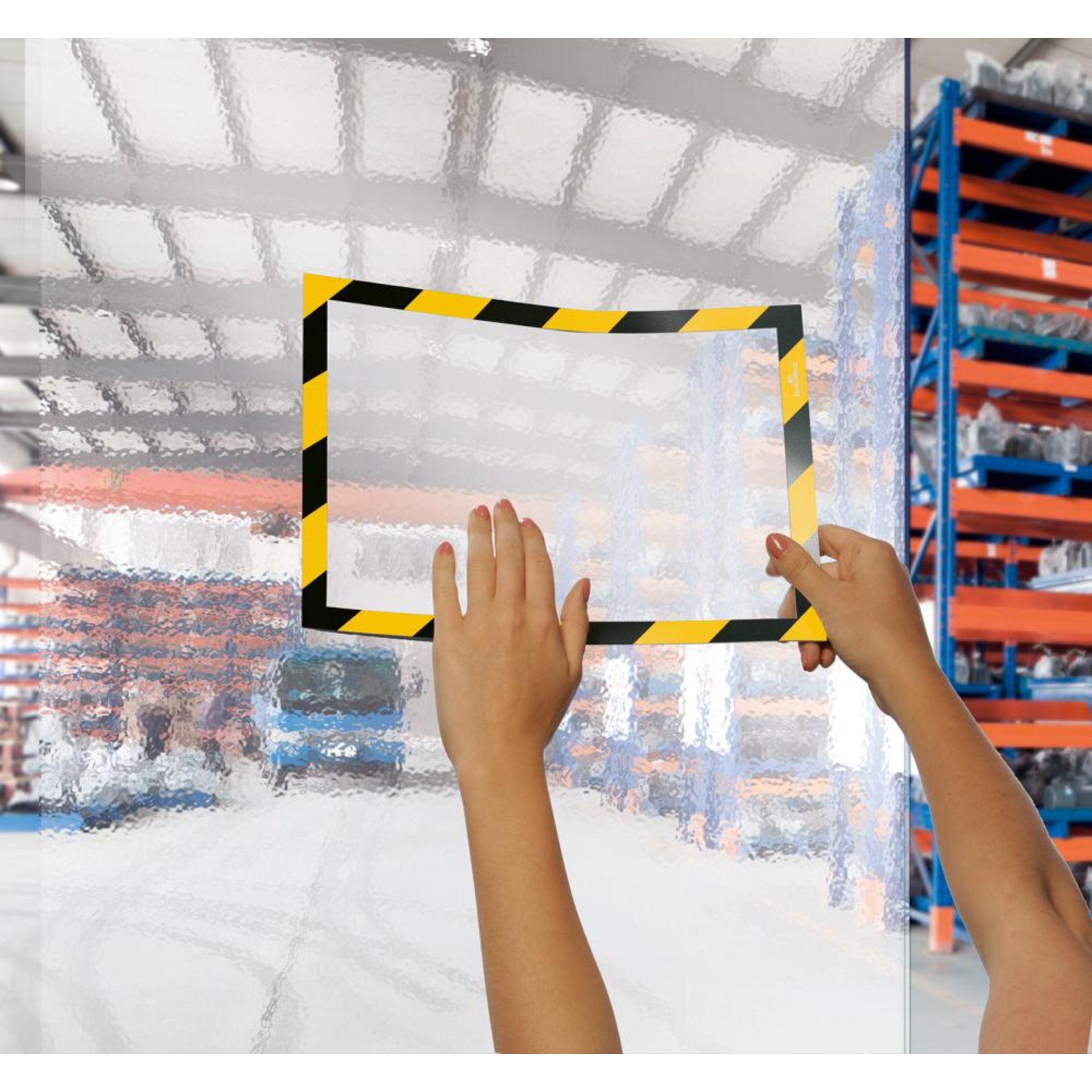Magnetrahmen SECURITY A4 DURAFRAME gelb/schwarz