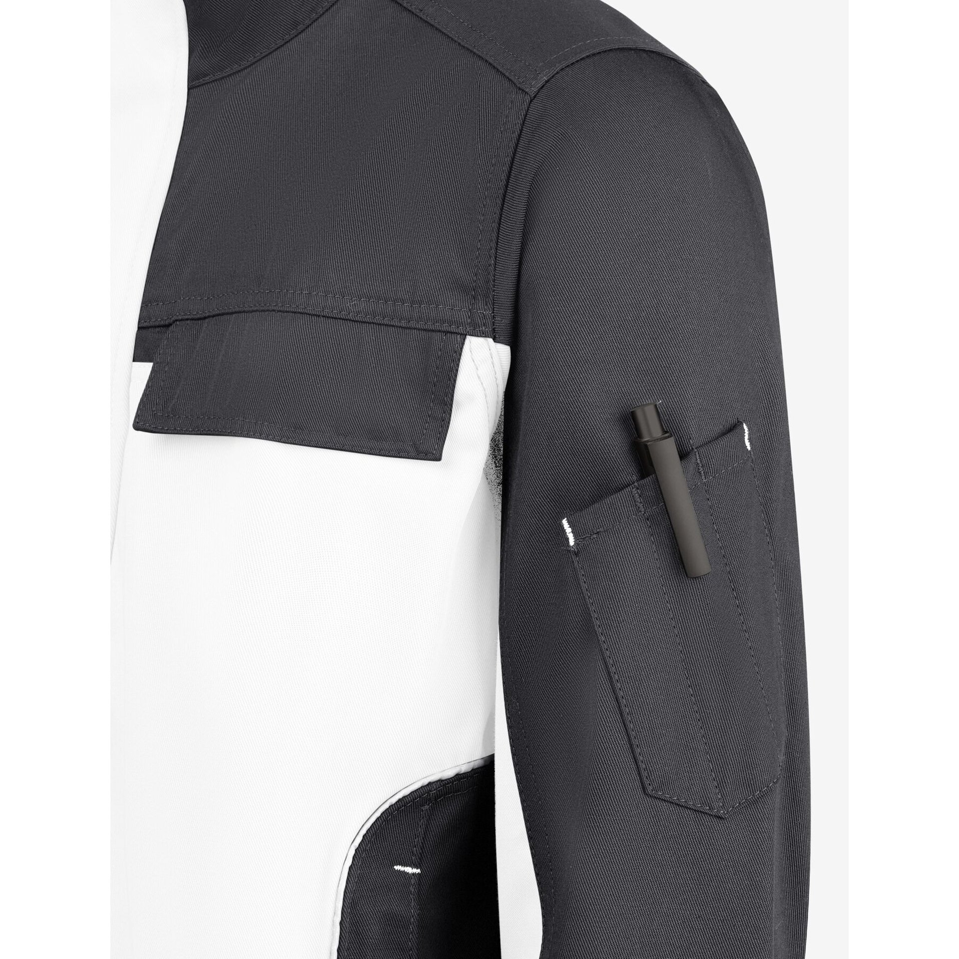 ERNST Arbeitsjacke weiß-anthrazit XL
