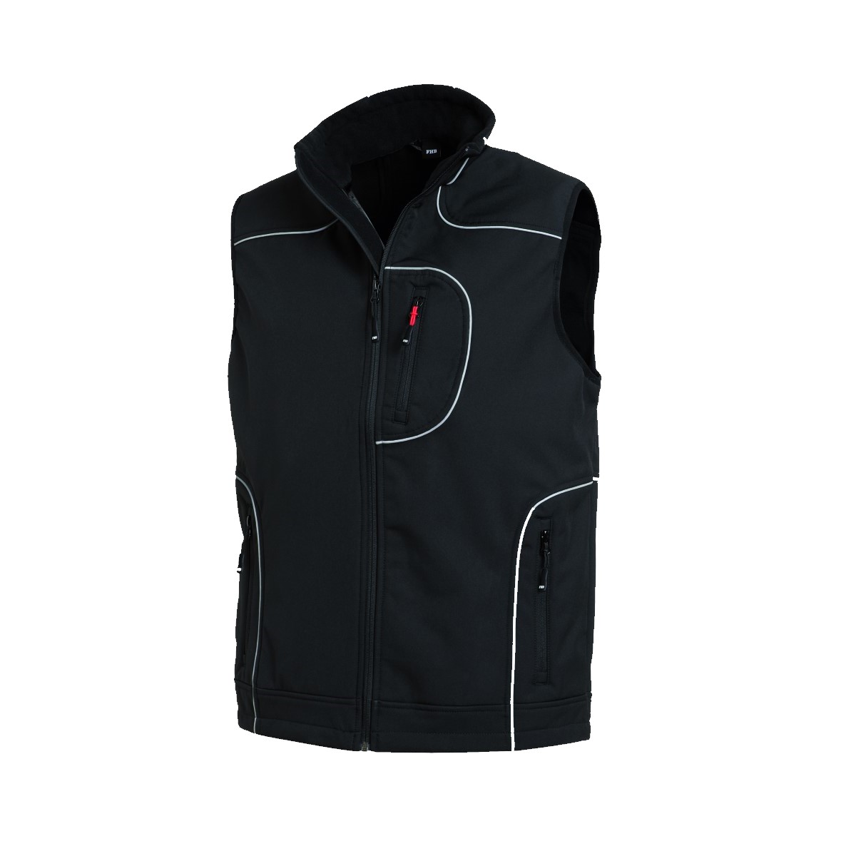 FHB MARTIN Softshell-Weste schwarz Gr. 2XL