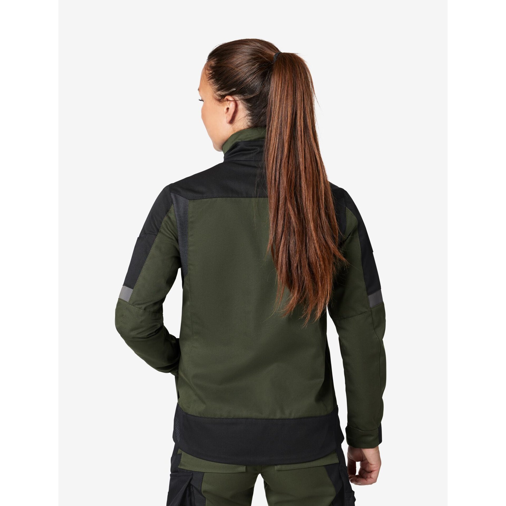 ANDREA Arbeitsjacke Damen oliv-schwarz M