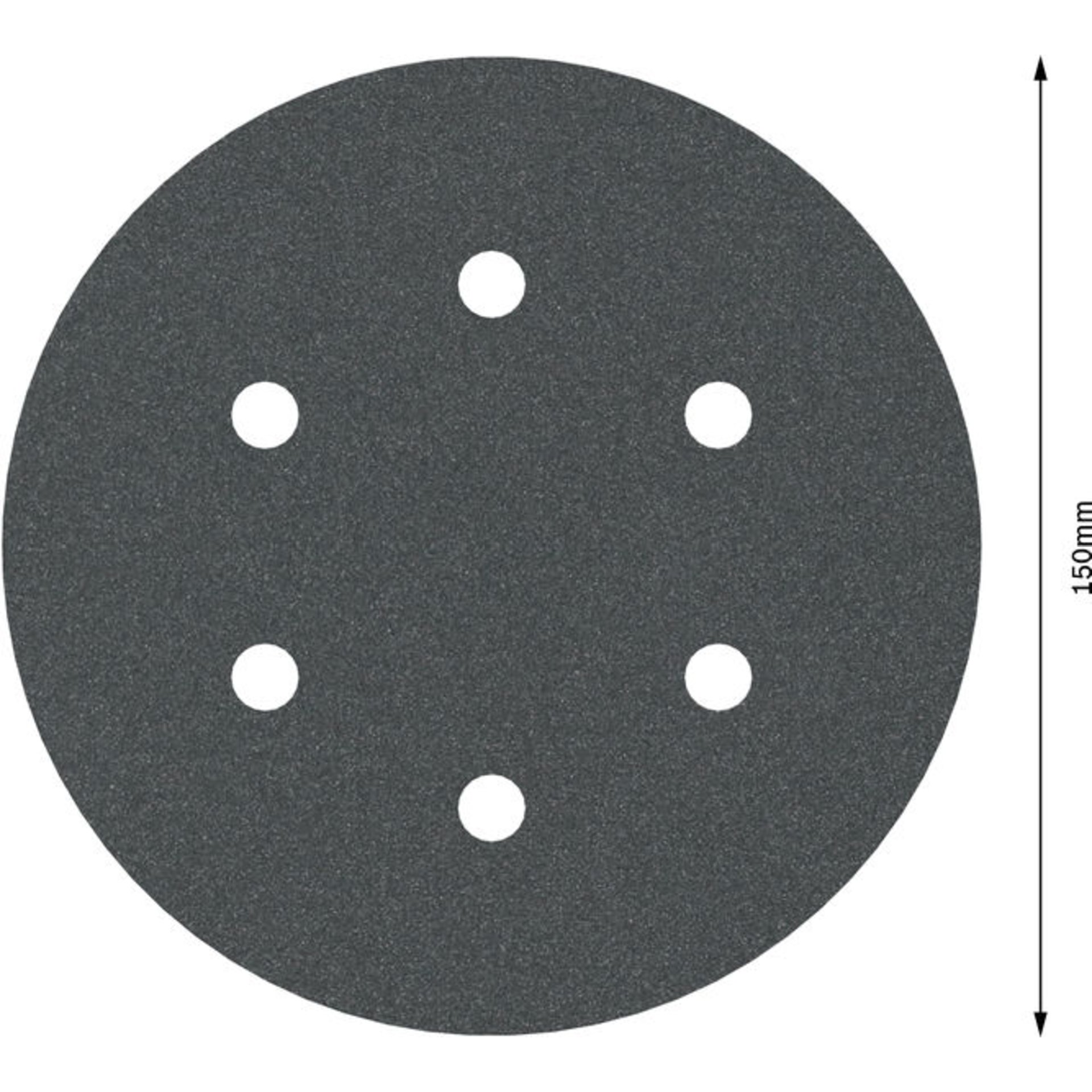 PRO F355 Schleifblatt, 150 mm, G180, 5-tlg.