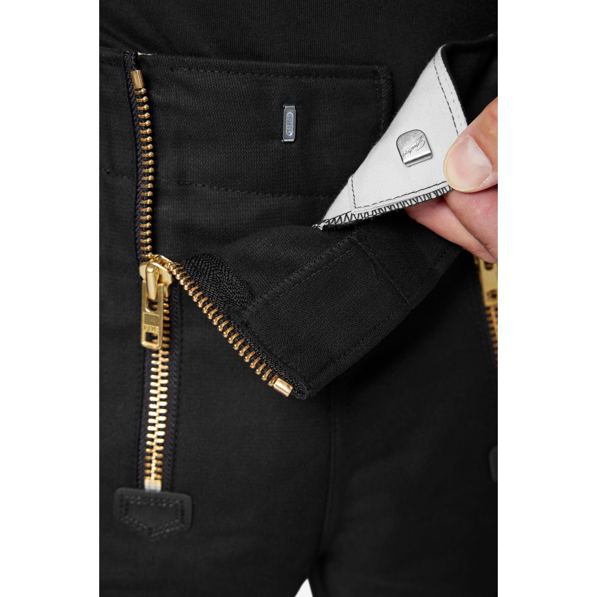 JO Zunft-Shorts kurz Rips-Moleskin schwarz 58