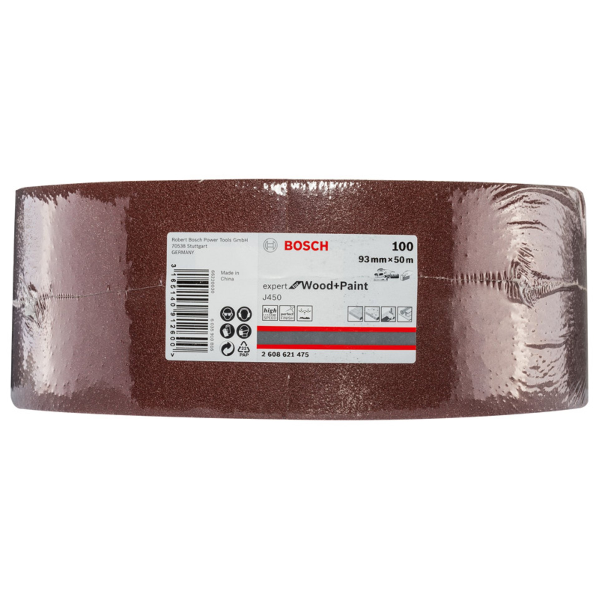 Schleifblatt J450 Expert for Wood and Paint, 93 mm x 50 m, G100