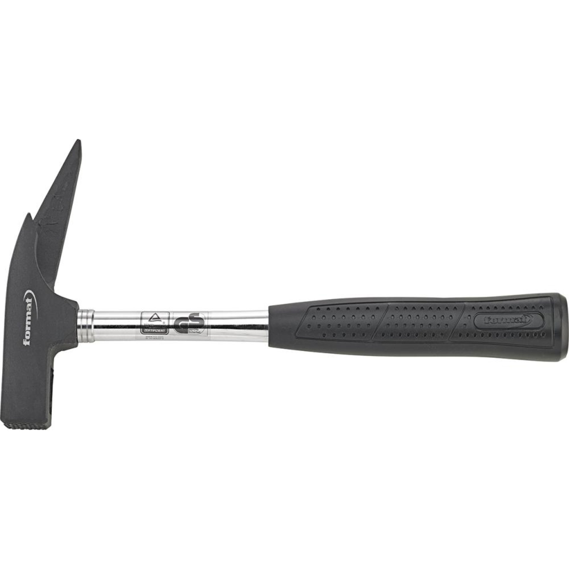 Latthammer geraut mit Magnet-Nagelhalter und Stahlrohrstiel 600g FORMAT