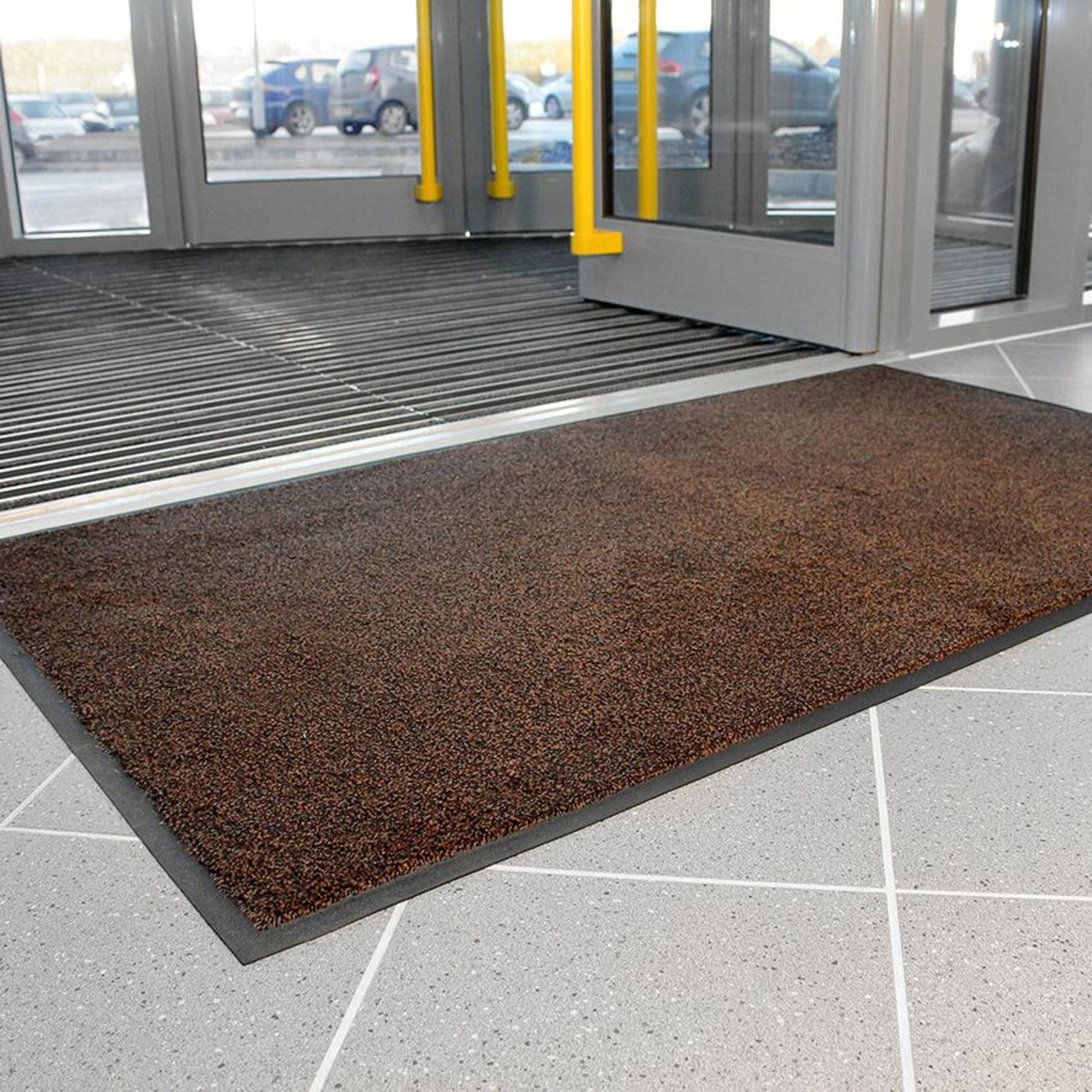 Sauberlaufmatte COBAwash schwarz/braun B85xL120 cm