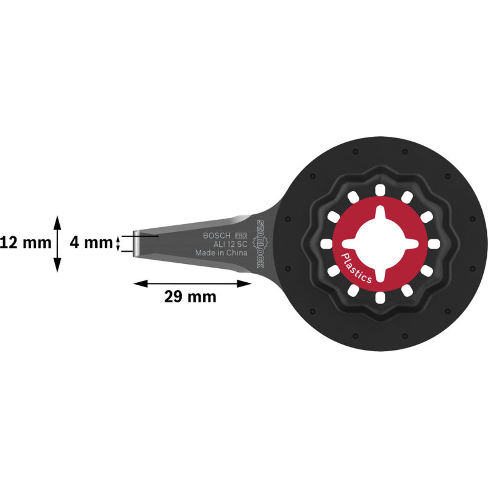 PRO ALI 12 SC Blatt für Multifunktionswerkzeuge, 4 x 12 mm