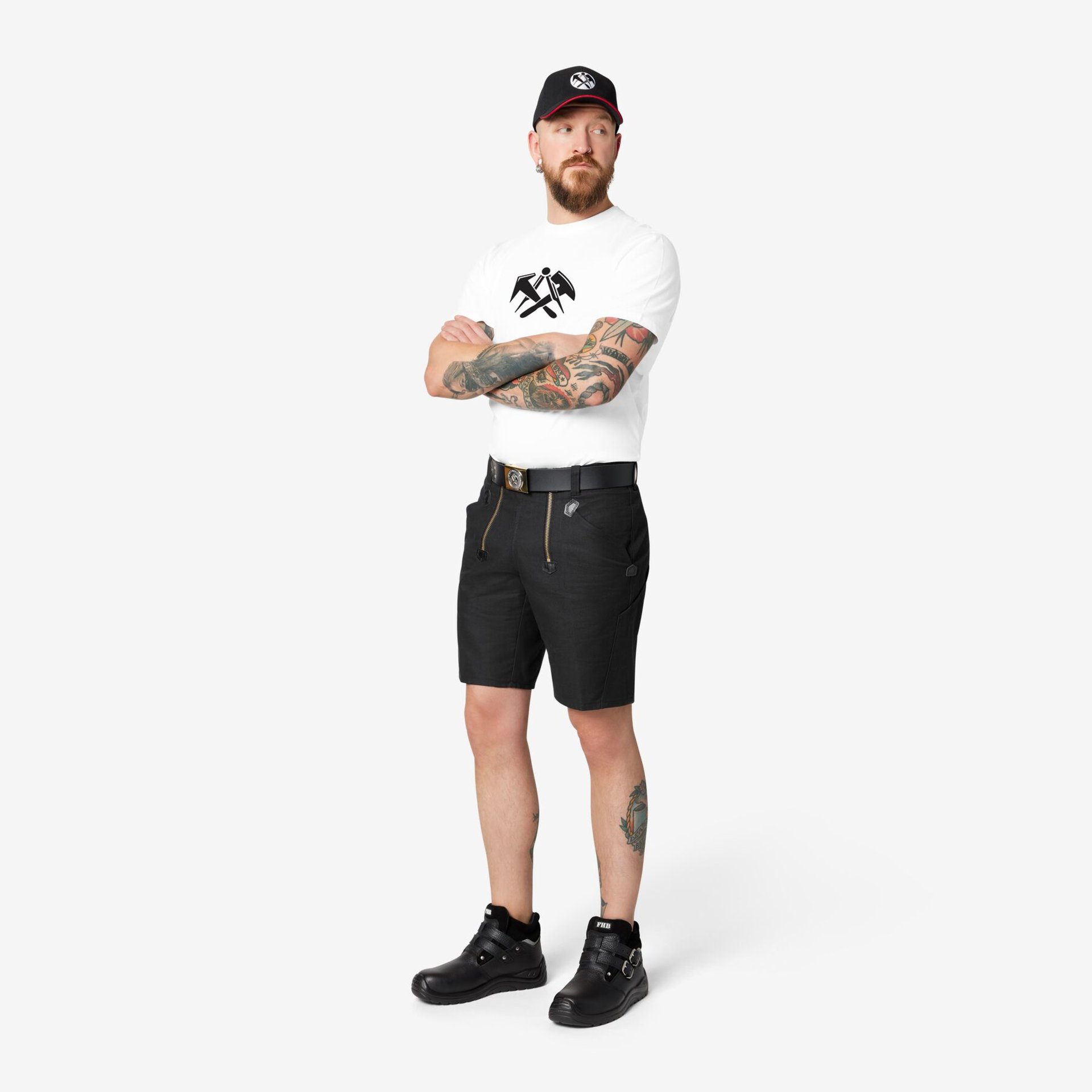 WIM Zunft-Shorts Rips-Moleskin schwarz 48