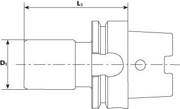 Format Gewindeschnellwechsel- Futter für Synchro HSK-A63 M3-12  EX