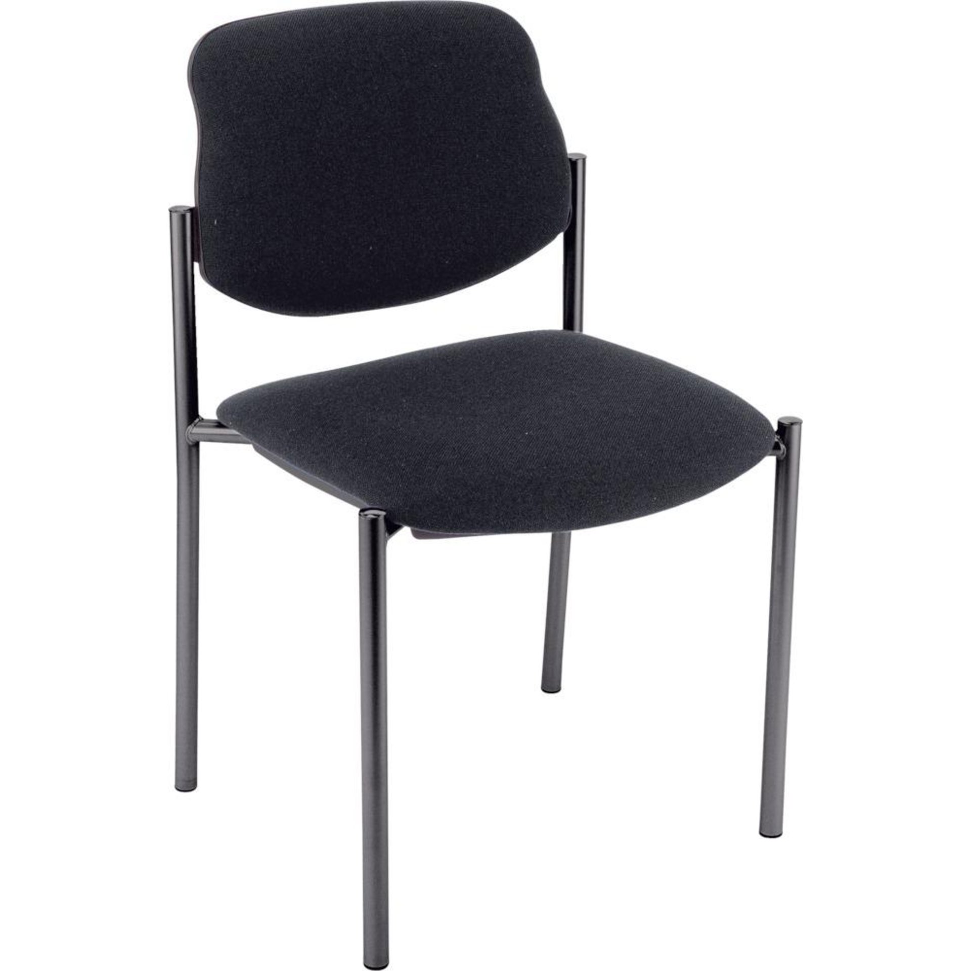 Besucherstuhl STYL 4L schwarz / blau schwarz / blau