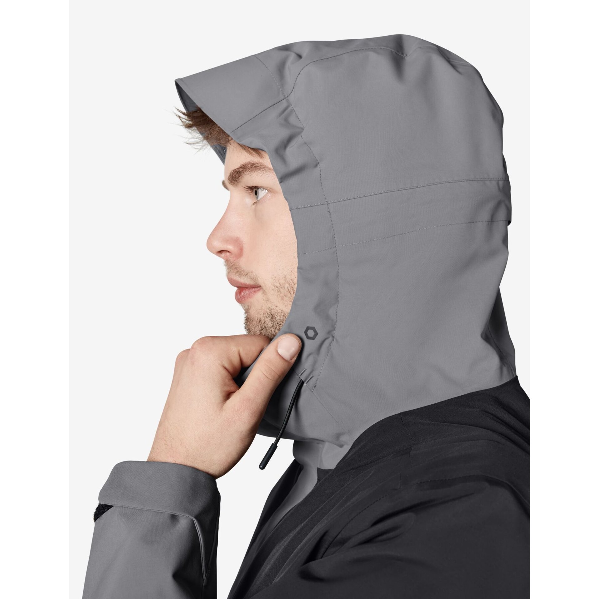 LUCA Hardshell-Jacke grau-schwarz 4XL