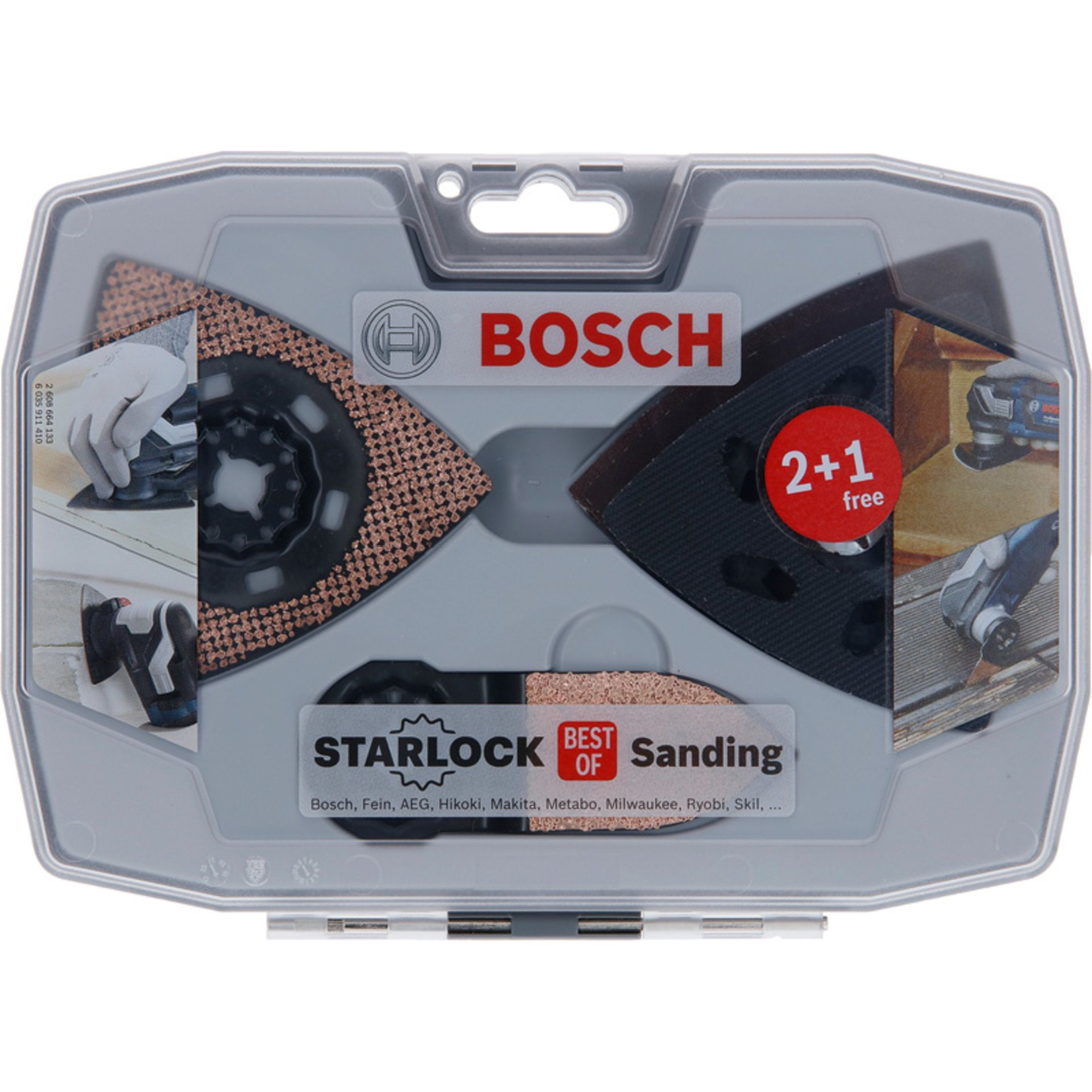 Starlock Schleifset AVZ 93 G/90 RT6/32 RT4, Wood & Paint Schleifpapier (3x)