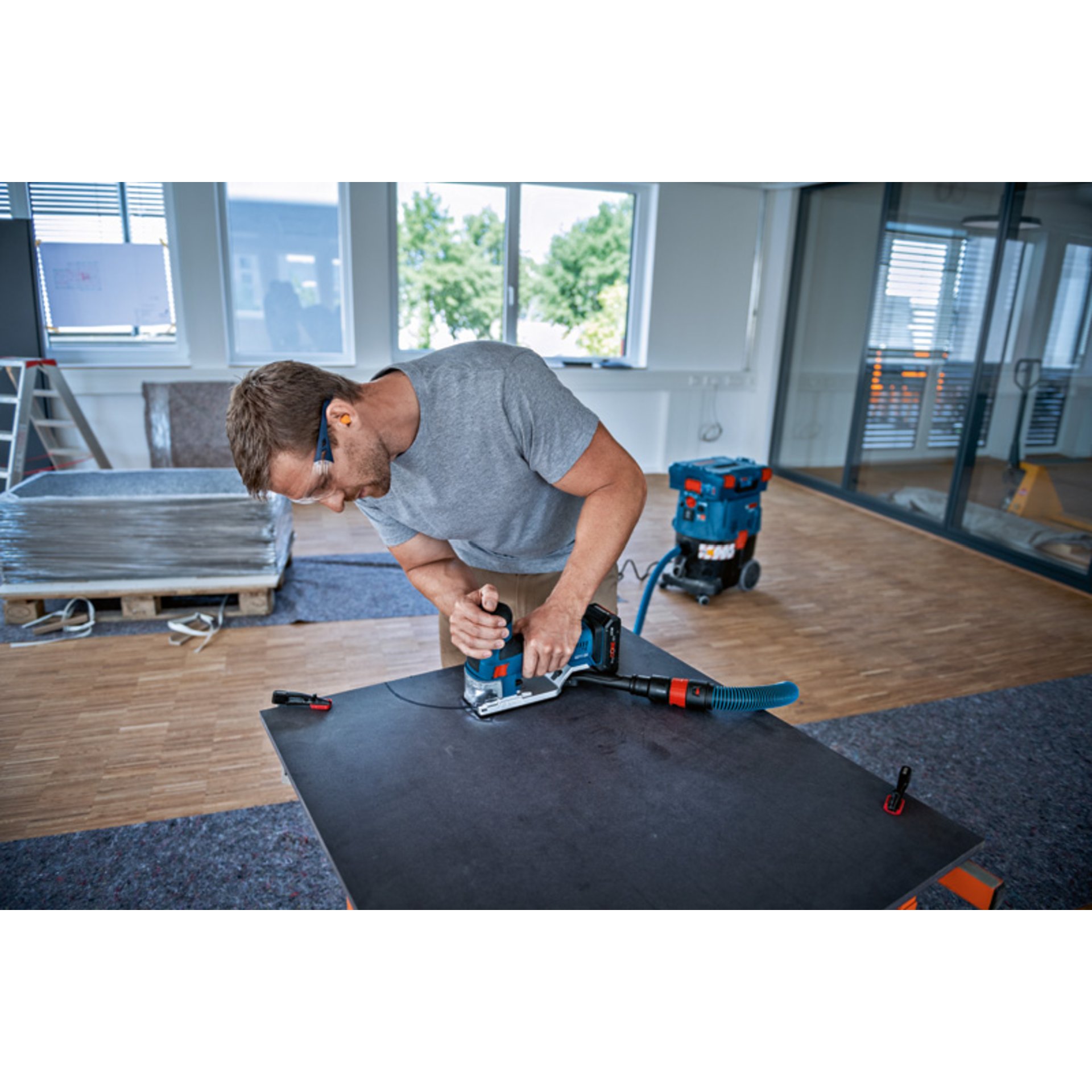 Akku-Stichsäge GST 18V-155 SC in L-BOXX