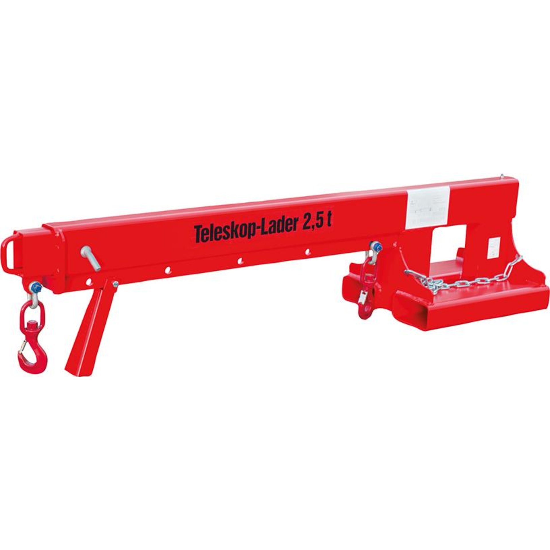 Teleskop-Lader KT 2,5 lackiert, Feuerrot 2160x490x480mm