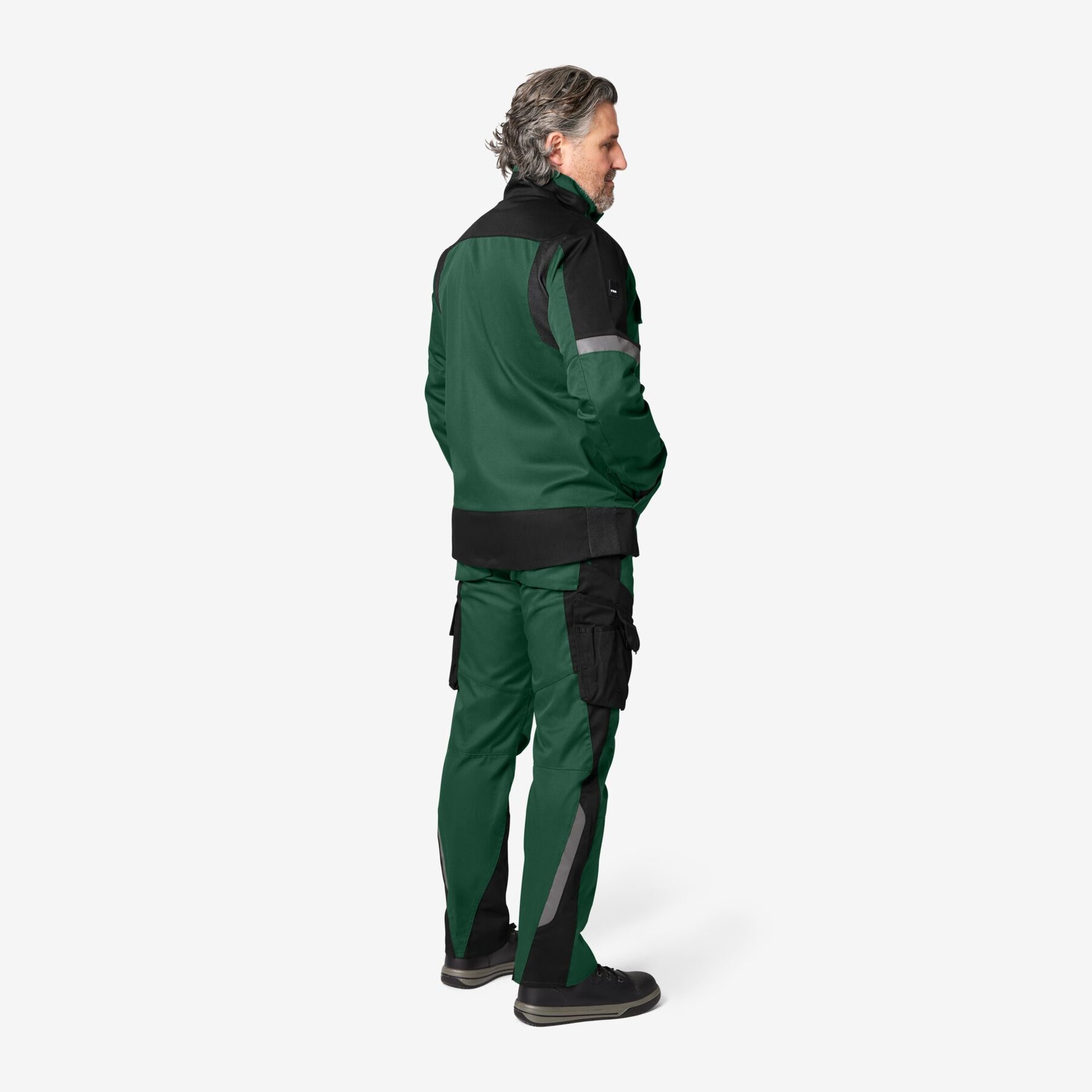 FABIAN Arbeitshose grün-schwarz 58