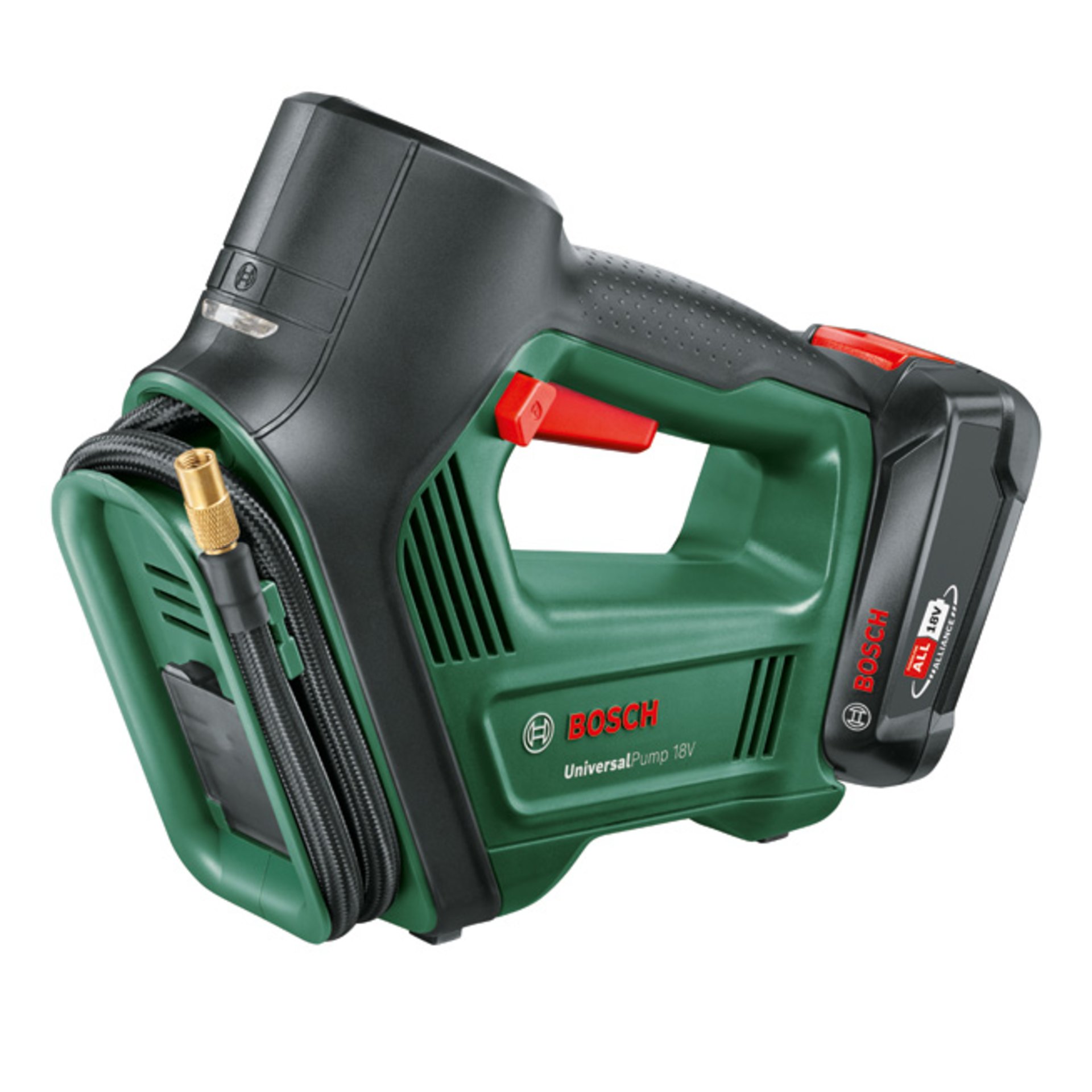 Akku-Druckluftpumpe UniversalPump 18V, 1 x Akku PBA 18V 2.0Ah