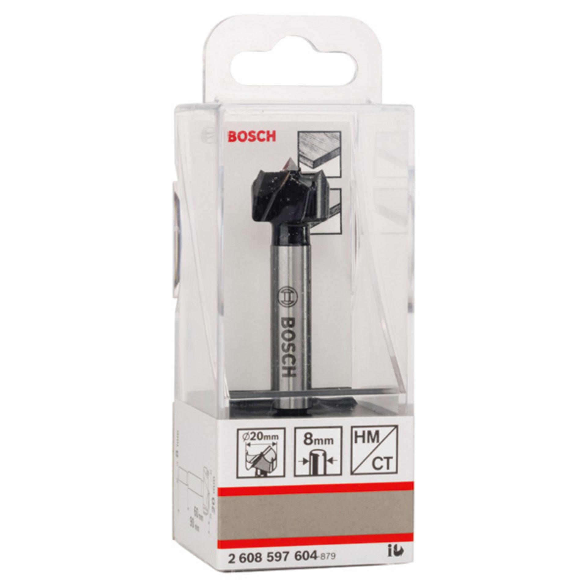 Kunstbohrer HM, 20 x 90 mm, d 8 mm